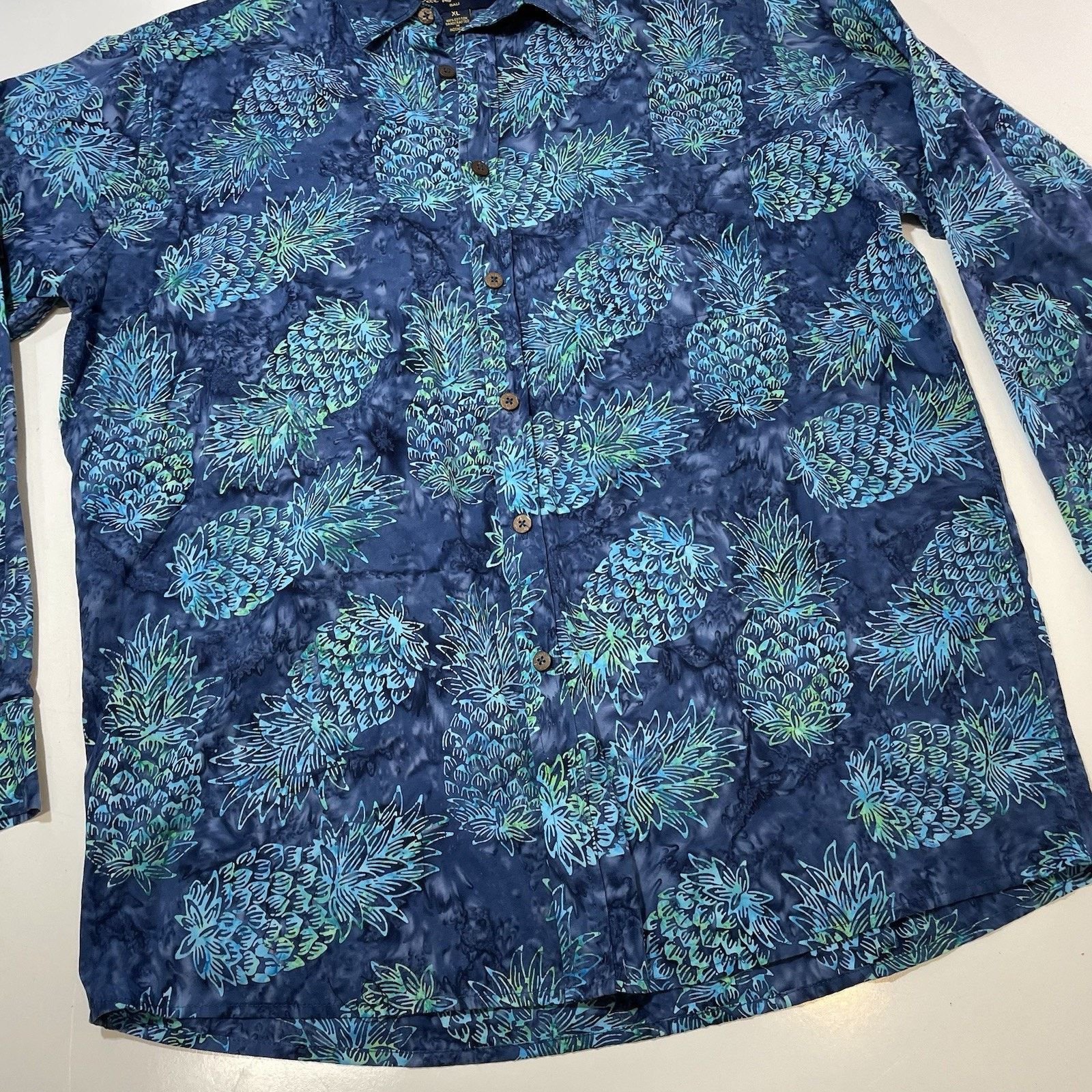 Huntington PETE HUNTINGTON Shirt Men's Size XL Hawaiian Hand Dyed Size US XL / EU 56 / 4 - 2 Thumbnail