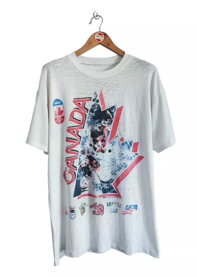 Vintage Couple Canada Cup 1991 t- shirt