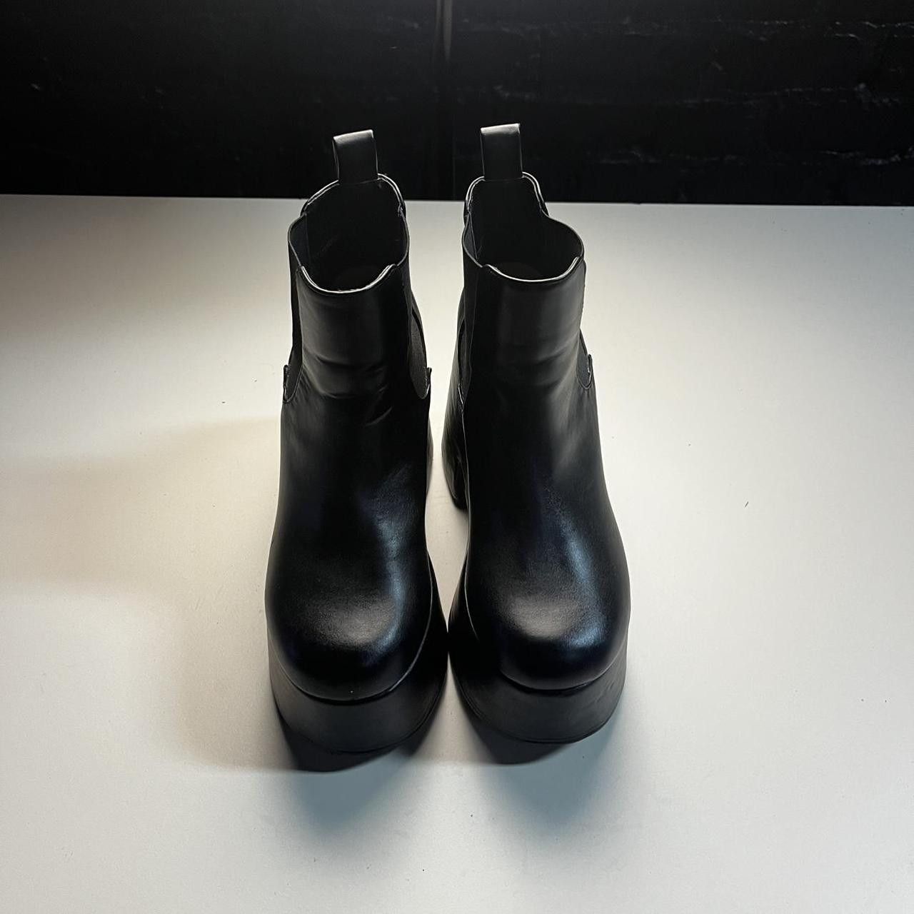 Other Black chunky platform ankle boots #goth #punk Size US 8 / IT 38 - 1 Thumbnail