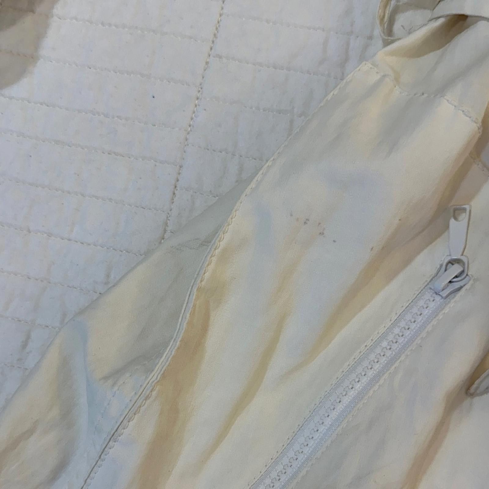 Other Lafayette 148 Small Waxy Linen Trench Coat Women Cream Belt Size S / US 4 / IT 40 - 3 Thumbnail