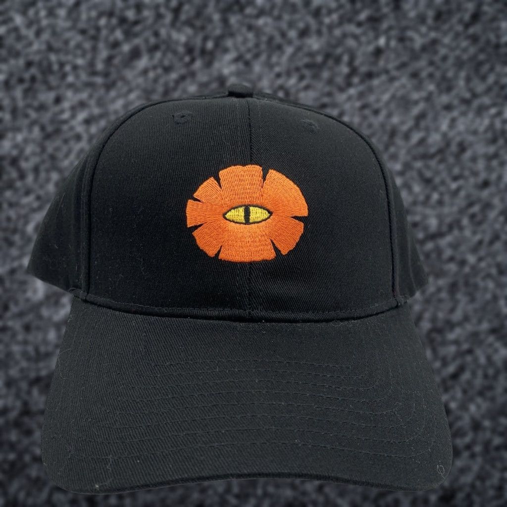 Poler Poler Pedal Dad Hat Cap Strap Back Mens Black One Size Cotton Twill Adjustable Casual Outdoor Six-Panel Logo Flower Eye Size ONE SIZE - 1 Thumbnail