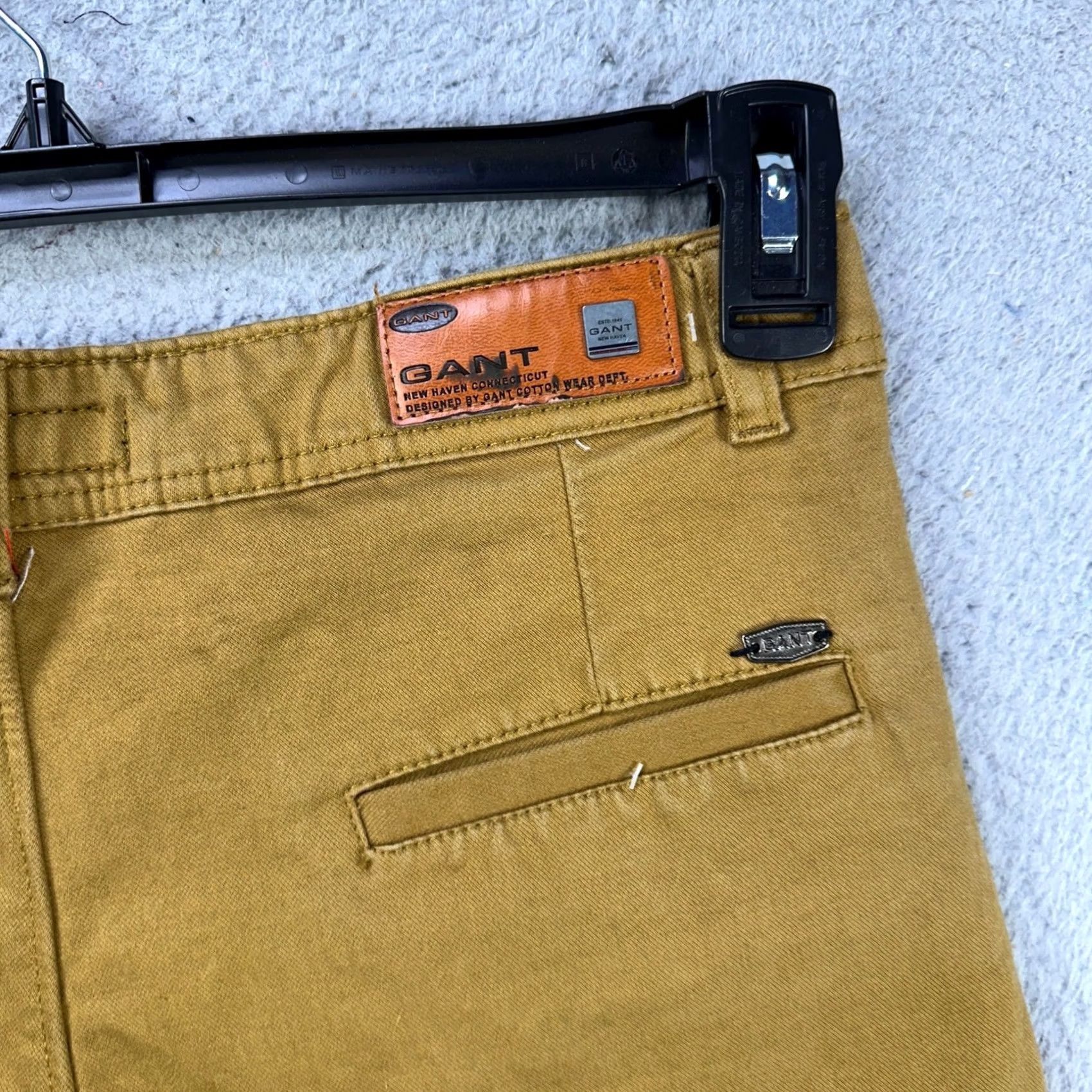 Gant Gant Khaki Pants Men 34 Brown Slim Straight Chino Pocket Casual Classic Comfort Size US 34 / EU 50 - 6 Thumbnail