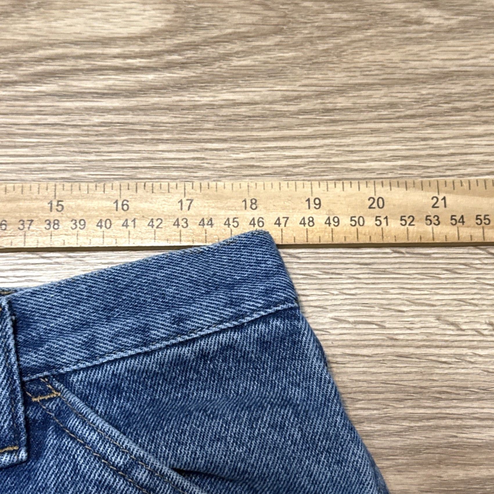 Denime Rustler Carpenter Jeans Mens Sz 38x30 Blue Denim Pockets 100% Cotton Denim Size US 38 / EU 54 - 4 Thumbnail