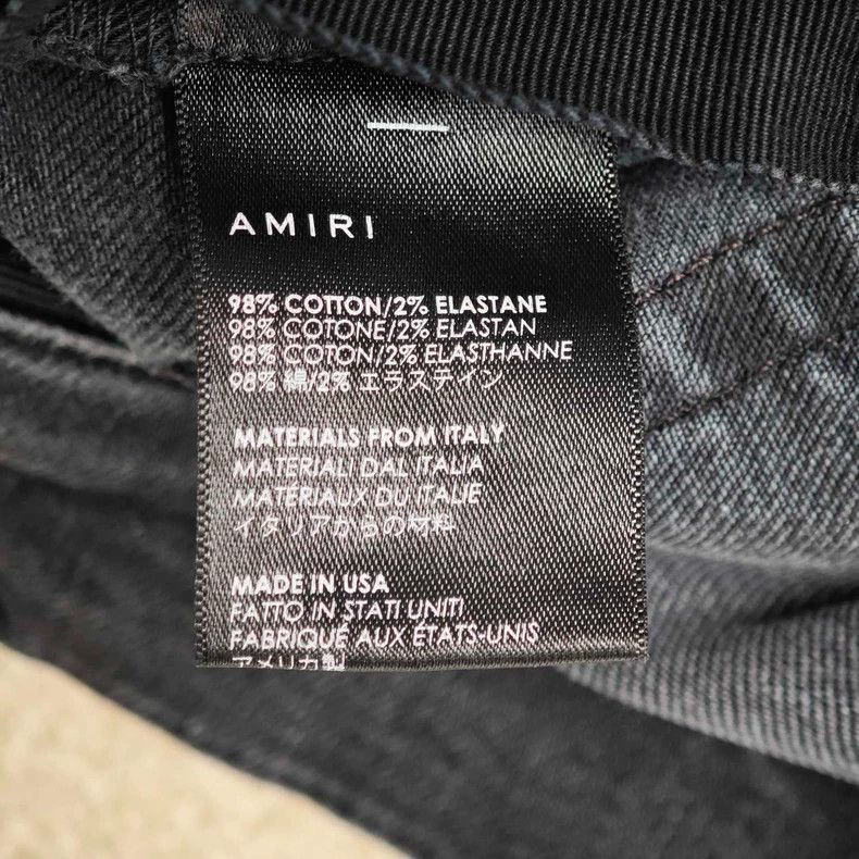 Amiri Amiri black hole jeans Size US 30 / EU 46 - 4 Thumbnail
