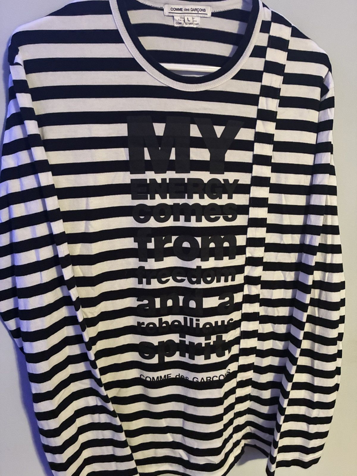 Comme des Garcons Commes Des Garcon striped long sleeve Size US L / EU 52-54 / 3 - 2 Thumbnail