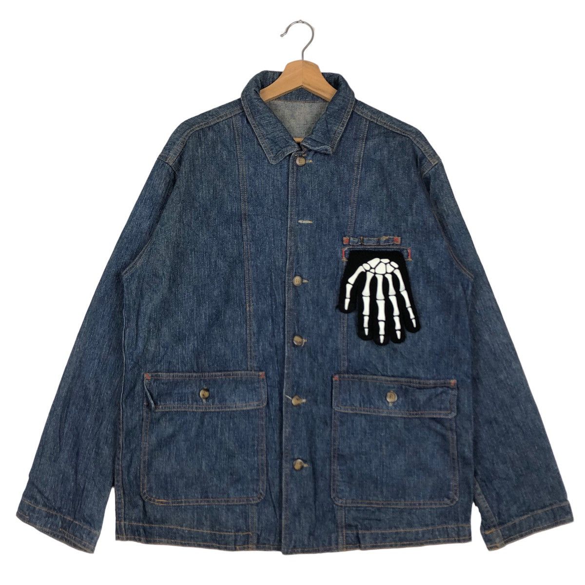 Japanese Brand 🔥90’s Denim Work Jacket Japan Made Size US M / EU 48-50 / 2 - 2 Thumbnail