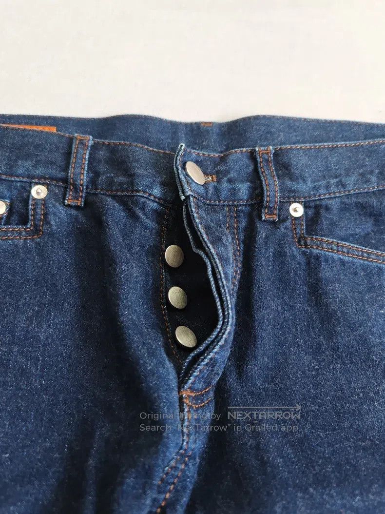 Hermes Hermes Men's Casual Denim Pants, Deep Blue, Pure Cotton, L Size US 40 / EU 56 - 6 Thumbnail