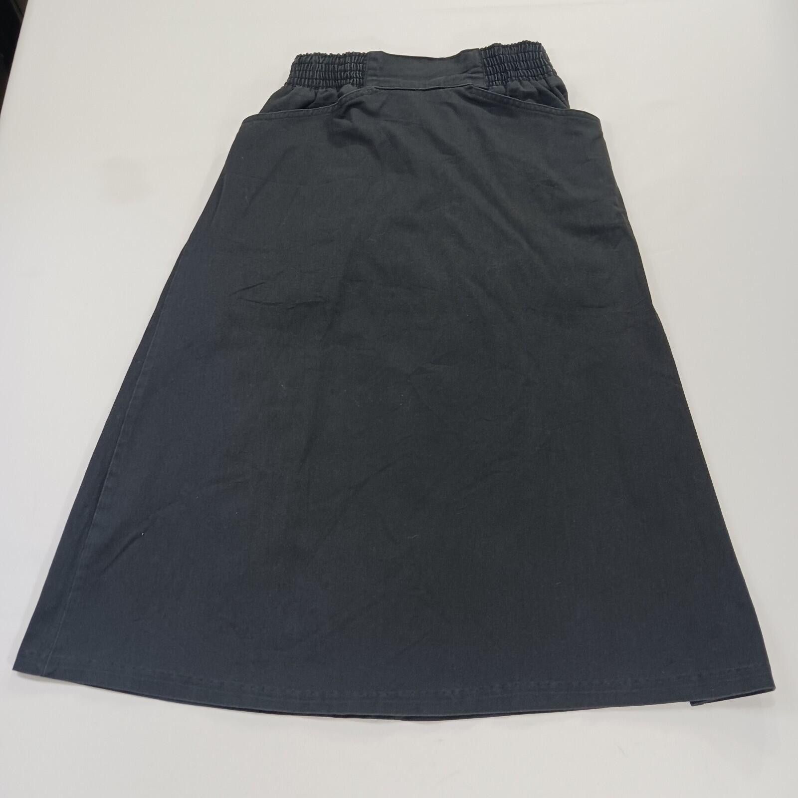 Other Vintage Anthony Collection Women BLK Elastic Waist Skirt 12 Size 34" / US 12 / IT 48 - 1 Thumbnail
