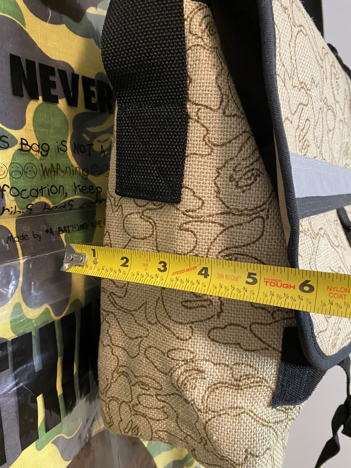 Bape Bape Neon Camo Hemp Bag Size ONE SIZE - 15 Thumbnail