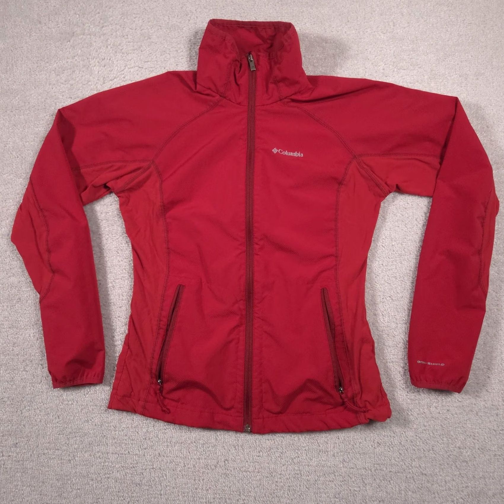Vintage Columbia Jacket Womens Small Red Omni-Shield Softshell Full Zip Lightweight Jacket Size S / US 4 / IT 40 - 2 Thumbnail
