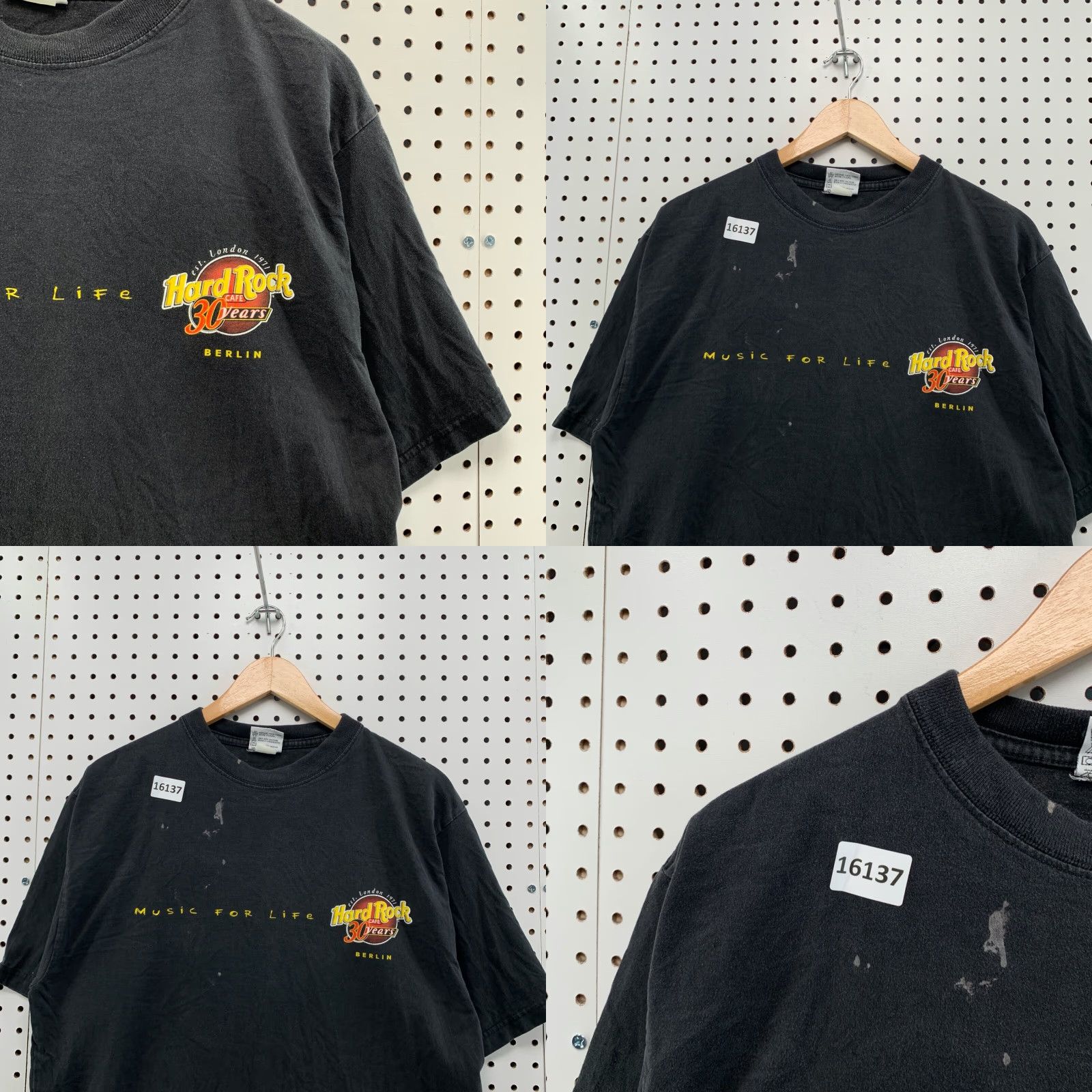 Hard Rock Cafe VINTAGE Hard Rock Cafe Berlin T-Shirt Adult Large Black Short Sleeve World Tour Unisex Size US L / EU 52-54 / 3 - 8 Thumbnail