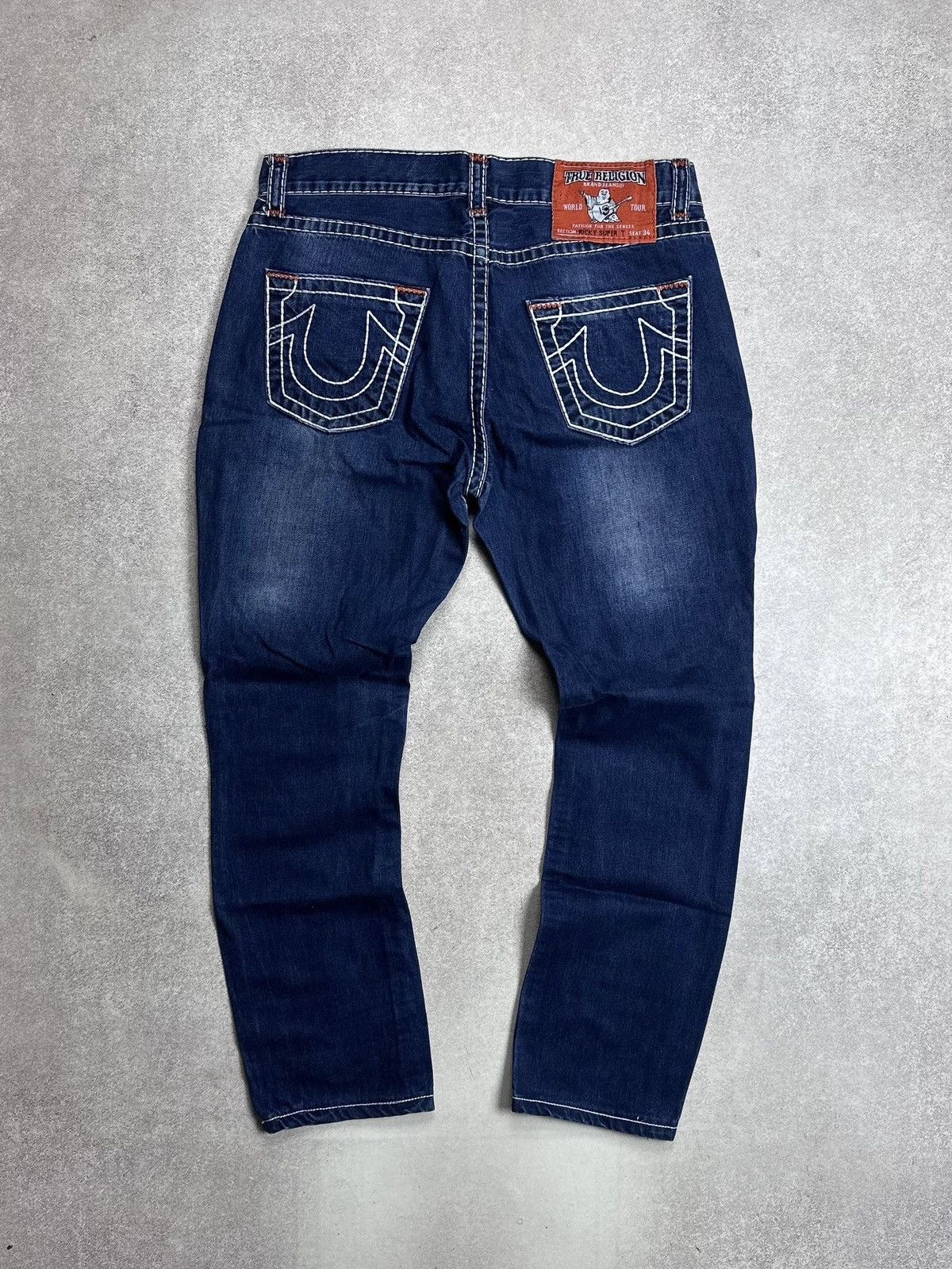 True Religion Vintage True Religion Baggy Ricky Super T Baggy Jeans 34 Size US 34 / EU 50 - 1 Thumbnail