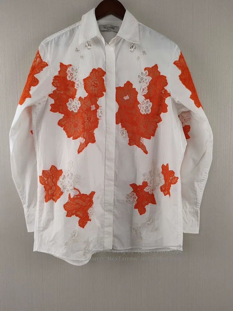 Valentino Valentino Floral shirt Size L / US 10 / IT 46 - 1 Thumbnail