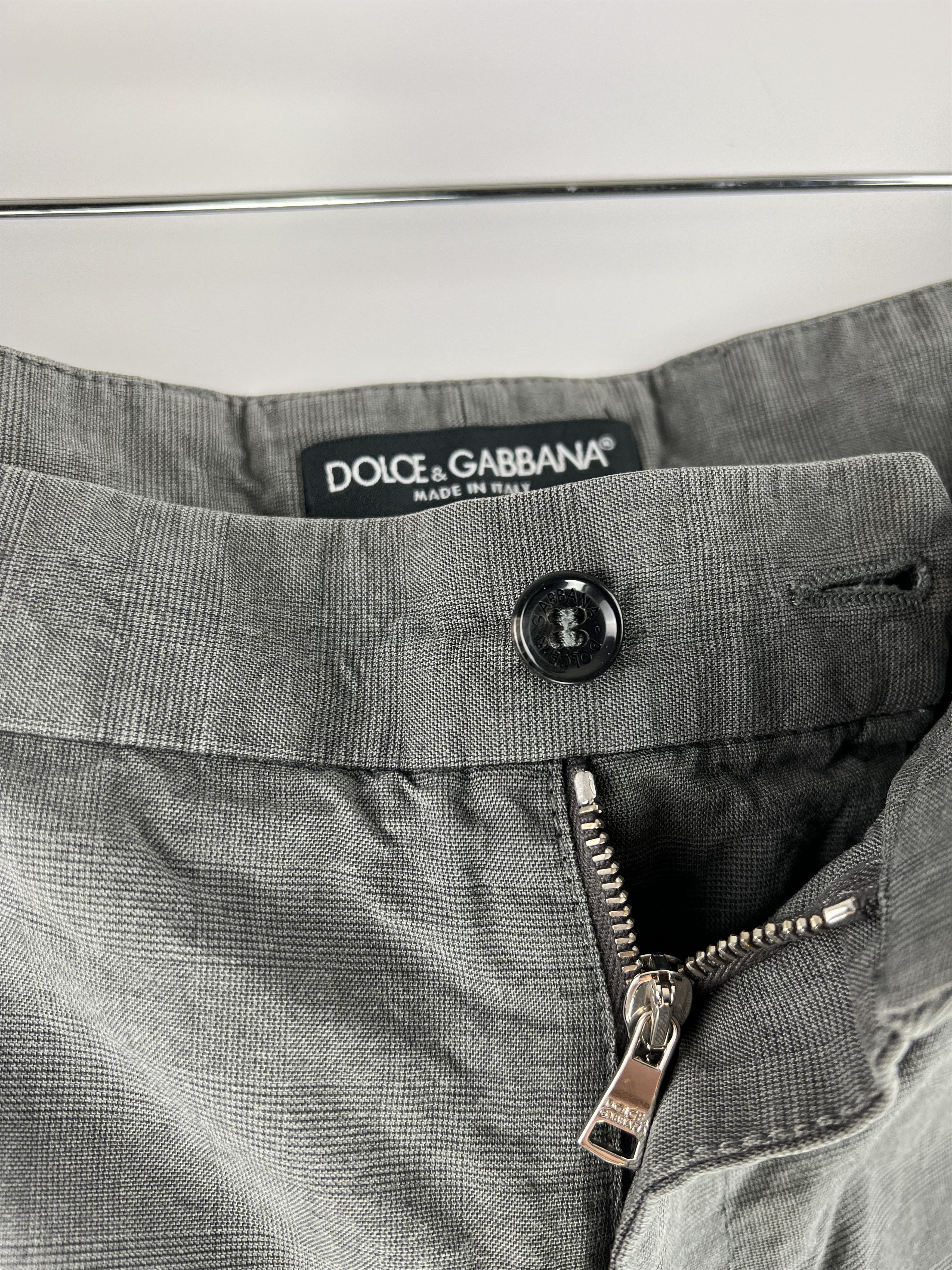 Dolce & Gabbana Dolce & Gabbana Men's Gray Cotton Check Short Size IT 52 Size US 34 / EU 50 - 6 Thumbnail
