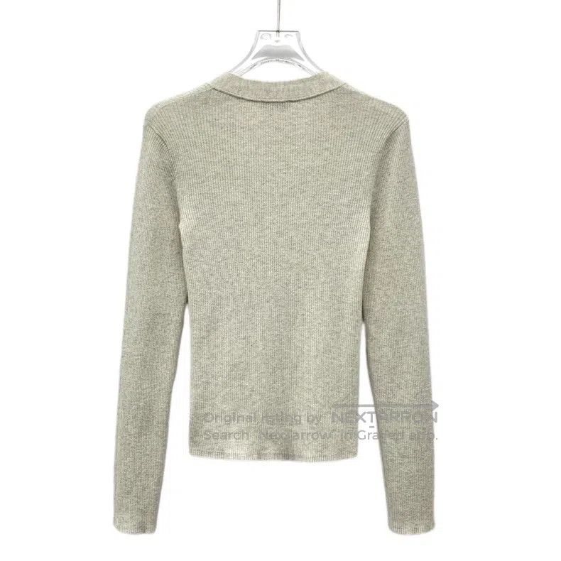 Brunello Cucinelli Brunello Cucinelli Beige Cashmere V-neck Single-breasted L Size S / US 4 / IT 40 - 2 Thumbnail
