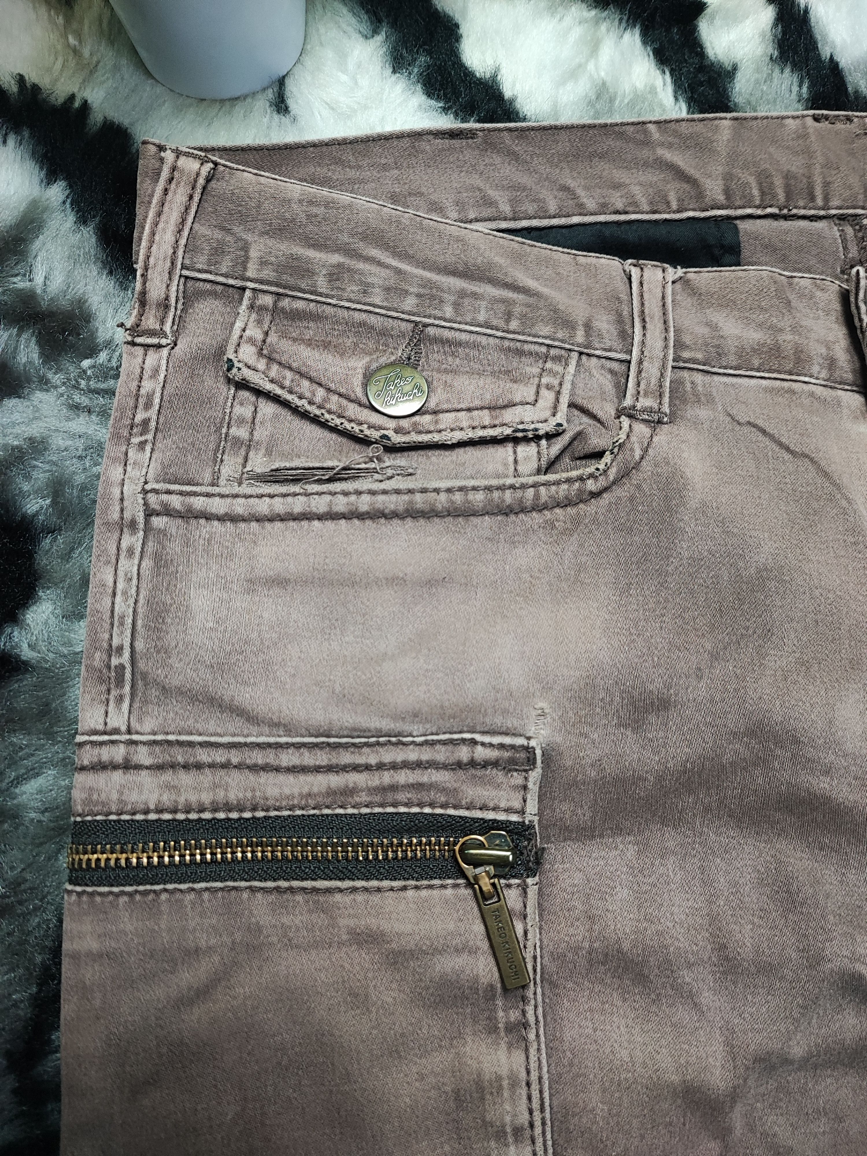 Eternal × OVER THE STRiPES × Takeo Kikuchi Takeo Kikuchi HICKORY Striped Cargo Pants ziper Pocket Size US 31 - 8 Thumbnail