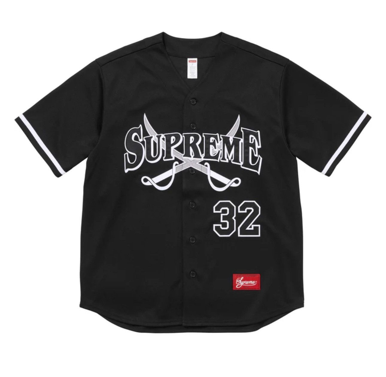 Supreme Bones Football Jersey 黒 M Supreme Bones Football Jersey Black Men's - FW25 - US