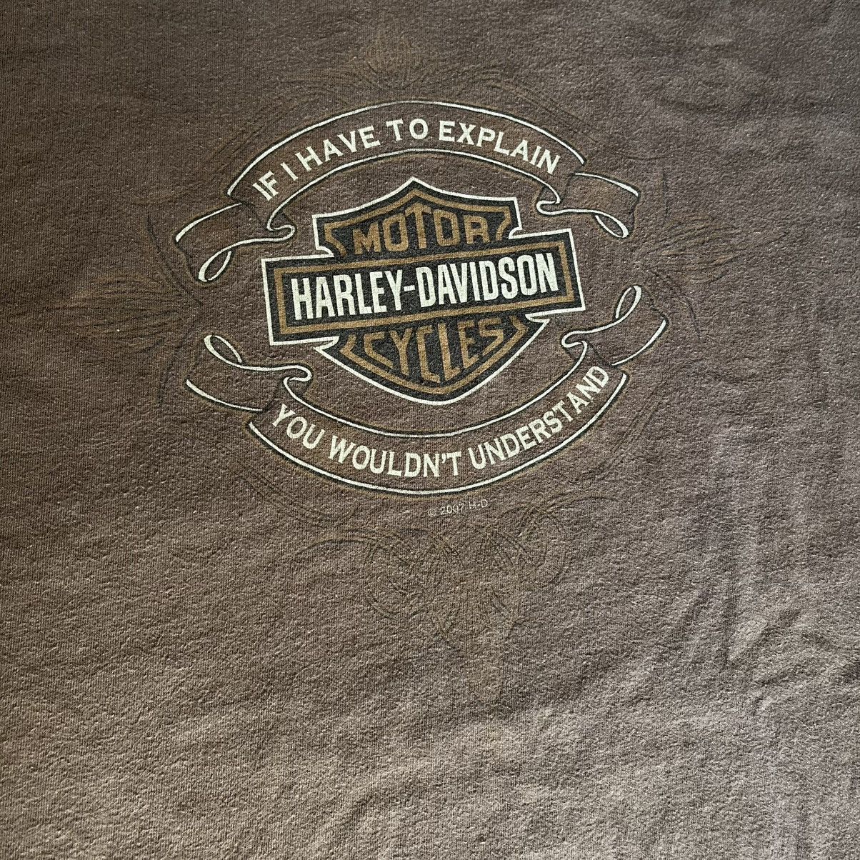 Harley Davidson Vintage 2000s Harley Davidson Tribal Lake Shore Graphic Tee Size US XL / EU 56 / 4 - 5 Thumbnail