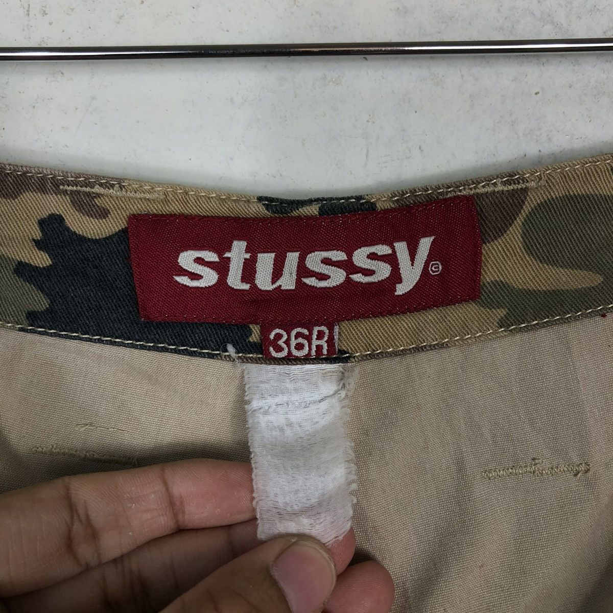 Stussy 🔥VINTAGE STUSSY CARGO PANTS MULTI POCKET BIKER Size US 34 / EU 50 - 14 Thumbnail