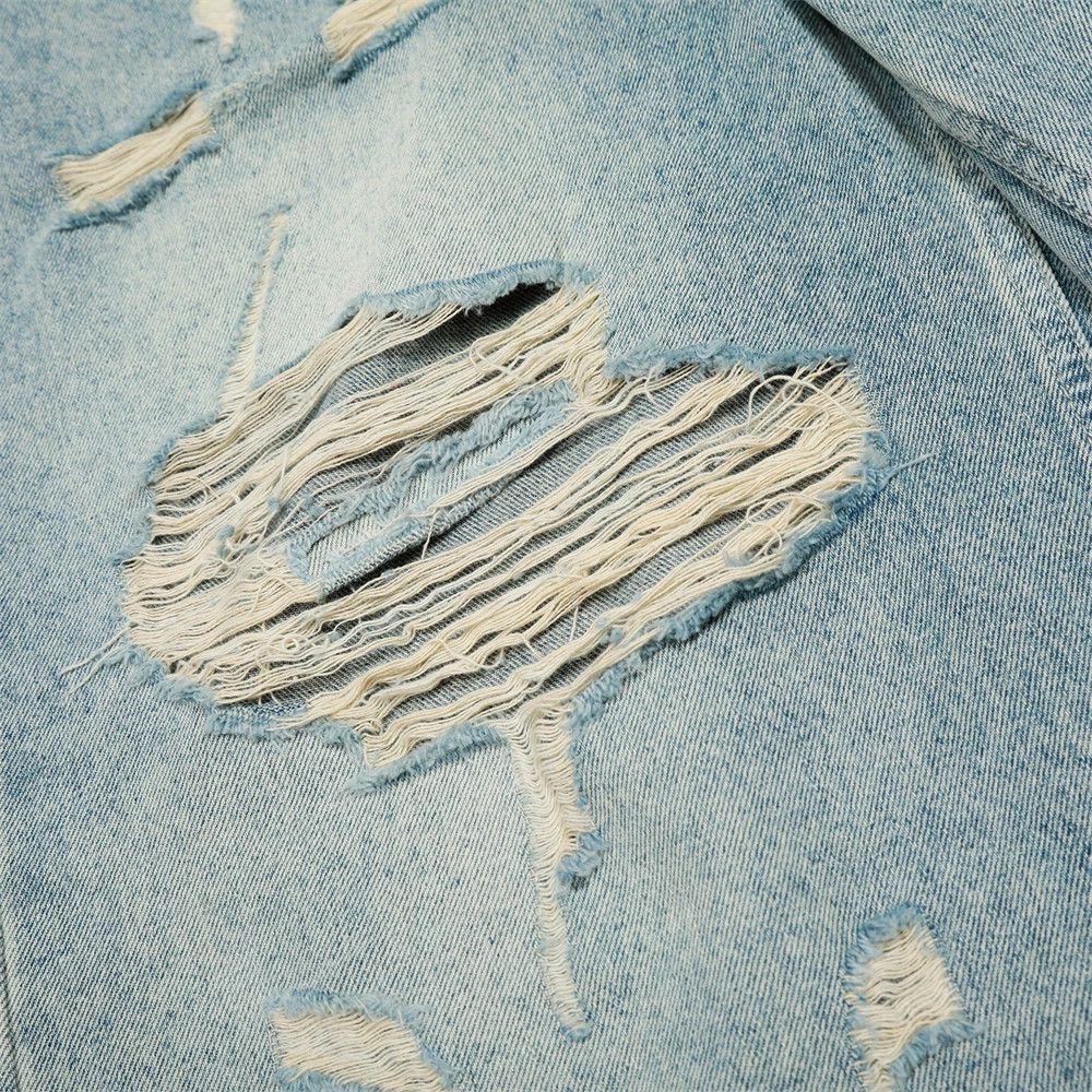 Jean American punk men's washed distressed jeans Size US 32 / EU 48 - 6 Thumbnail