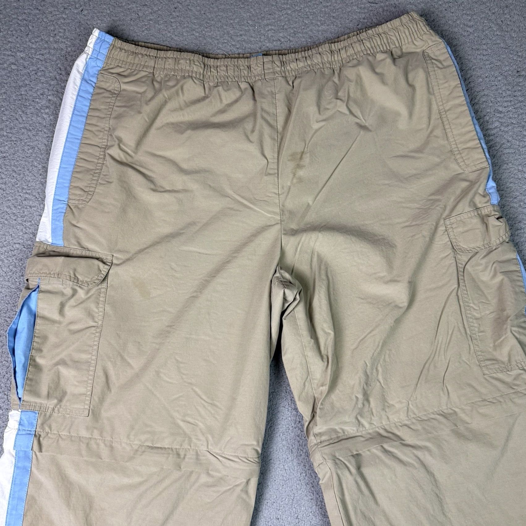 Vintage VINTAGE Phys.Sci Jeans Pant Adult XL Beige Baggy Wide Leg Convertible Skater Grunge Y2K 90s Hip Hop Retro Utility Carpenter Skater Size US 36 / EU 52 - 3 Thumbnail