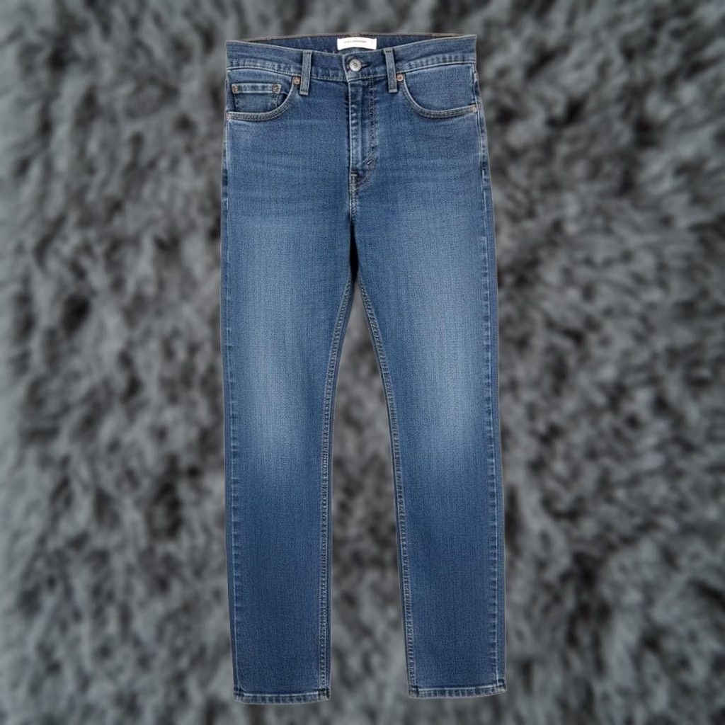 Levi's Levi's 511 Jeans Mens 32x32 Blue Medium Wash Slim Tapered Stretch Denim Zip Fly Jeans 5-Pocket Design Logo Size US 32 / EU 48 - 1 Thumbnail