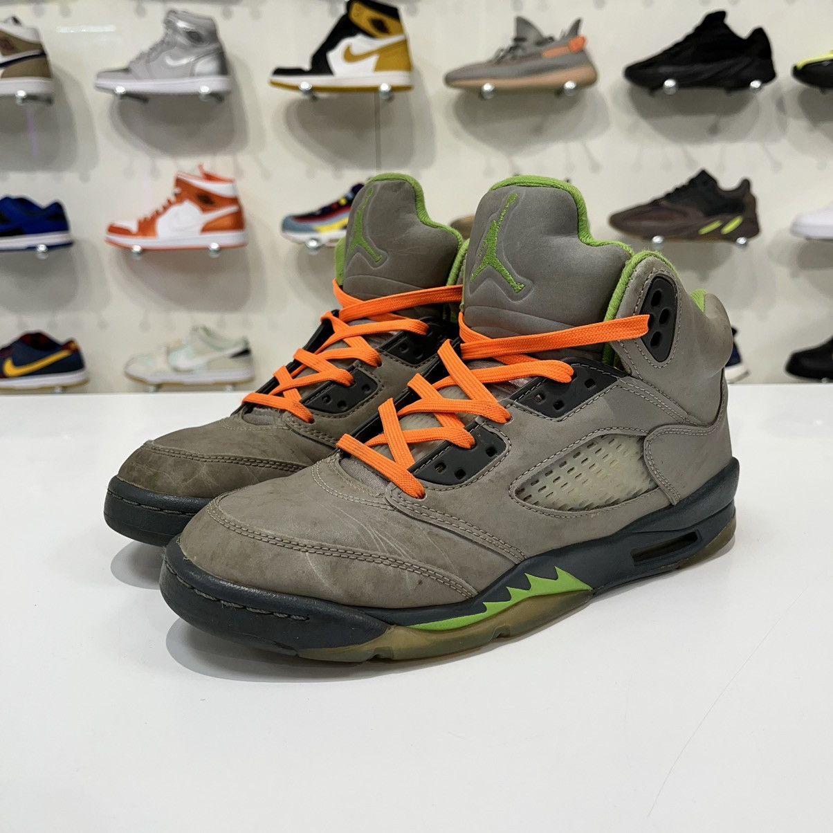 Nike Air Jordan 5 Retro Green Bean (GS) (2022) Size US 6.5 / EU 39-40 - 2 Thumbnail