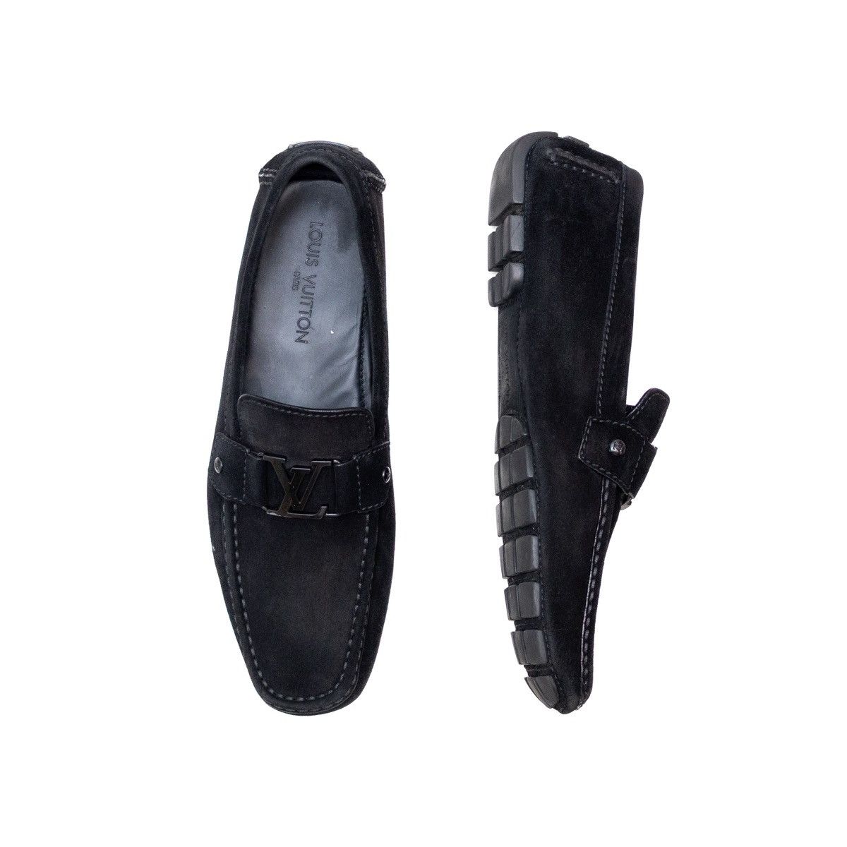 Louis Vuitton Louis Vuitton Monte Carlo Calf Leather Moccasins Blackus11.5 Size US 11.5 / EU 44-45 - 1 Thumbnail