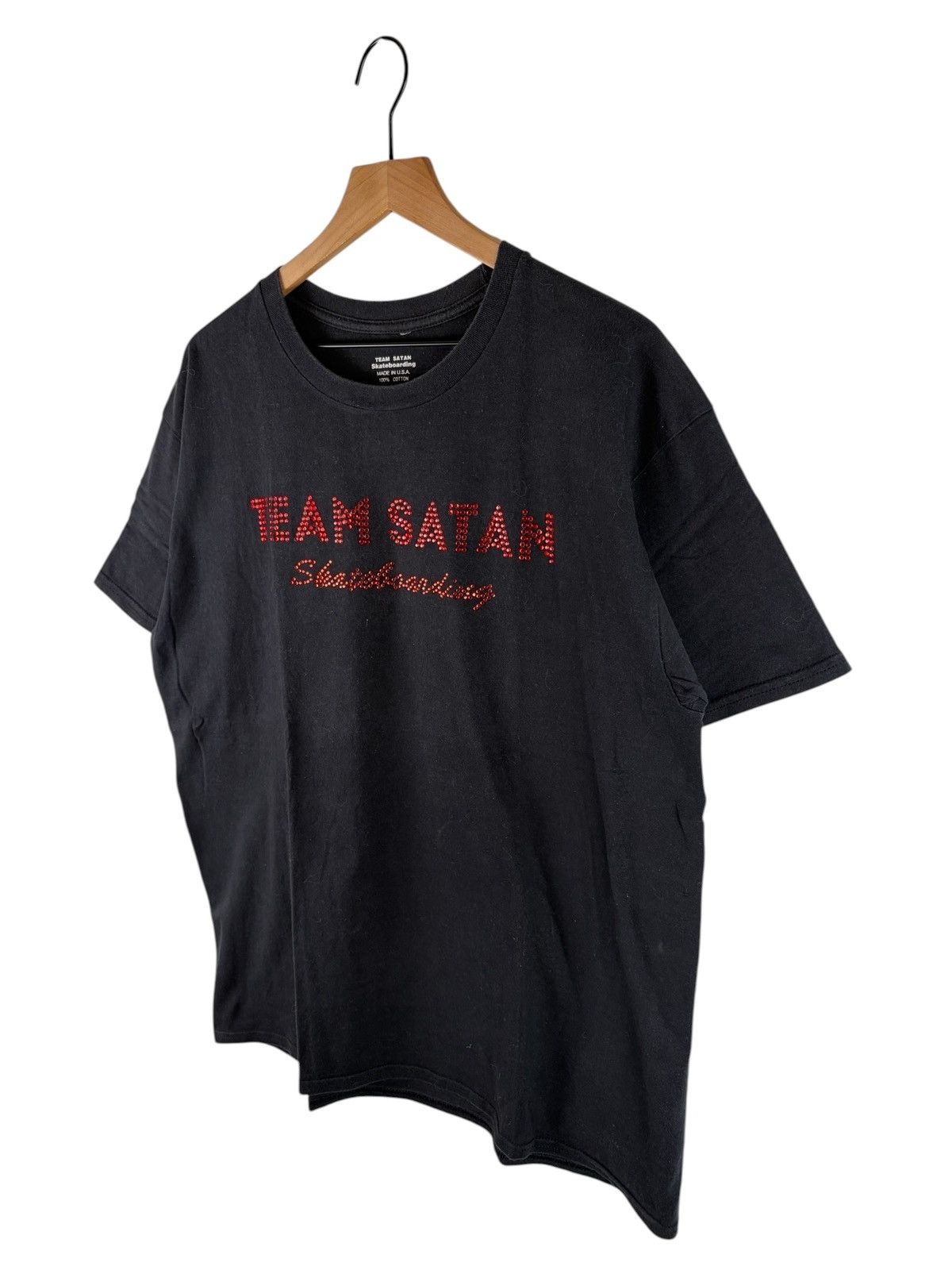 Japanese Brand Team Satan 666 Lines Stone Tee Size US L / EU 52-54 / 3 - 2 Thumbnail