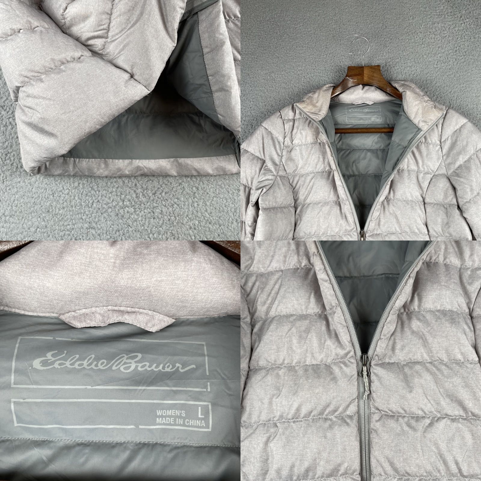 Eddie Bauer VINTAGE Eddie Bauer Puffer Jacket Iridescent Stone Gray EB650 Women’s Large Size L / US 10 / IT 46 - 8 Thumbnail