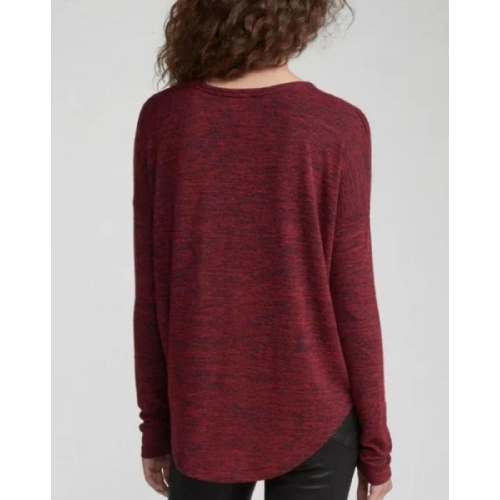 Rag & Bone rag & bone Sweater Womens XS Red Marled Long Sleeve Pullover Top Size XS / US 0-2 / IT 36-38 - 3 Thumbnail