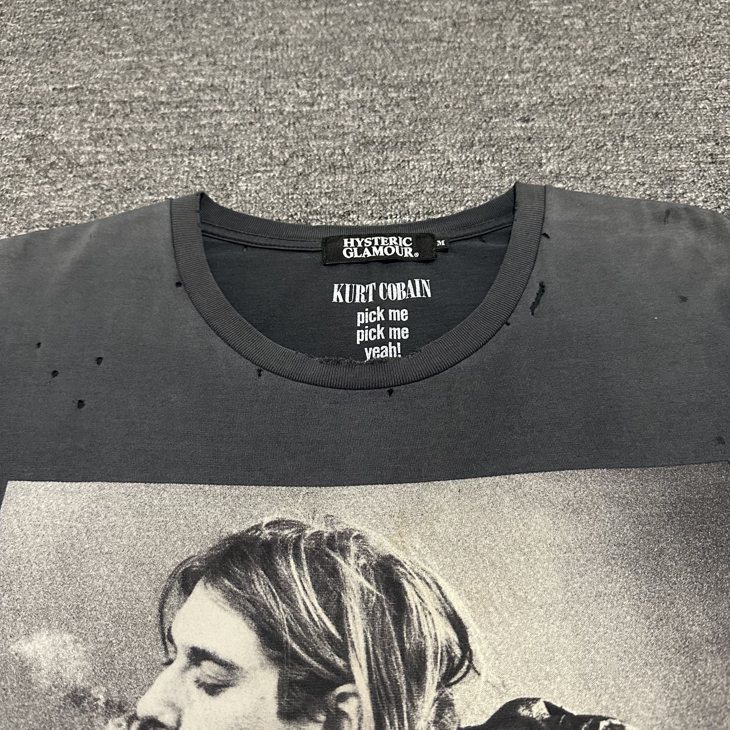 Hysteric Glamour Hysteric Glamour x Kurt Cobain Distressed Tee Size US L / EU 52-54 / 3 - 3 Thumbnail