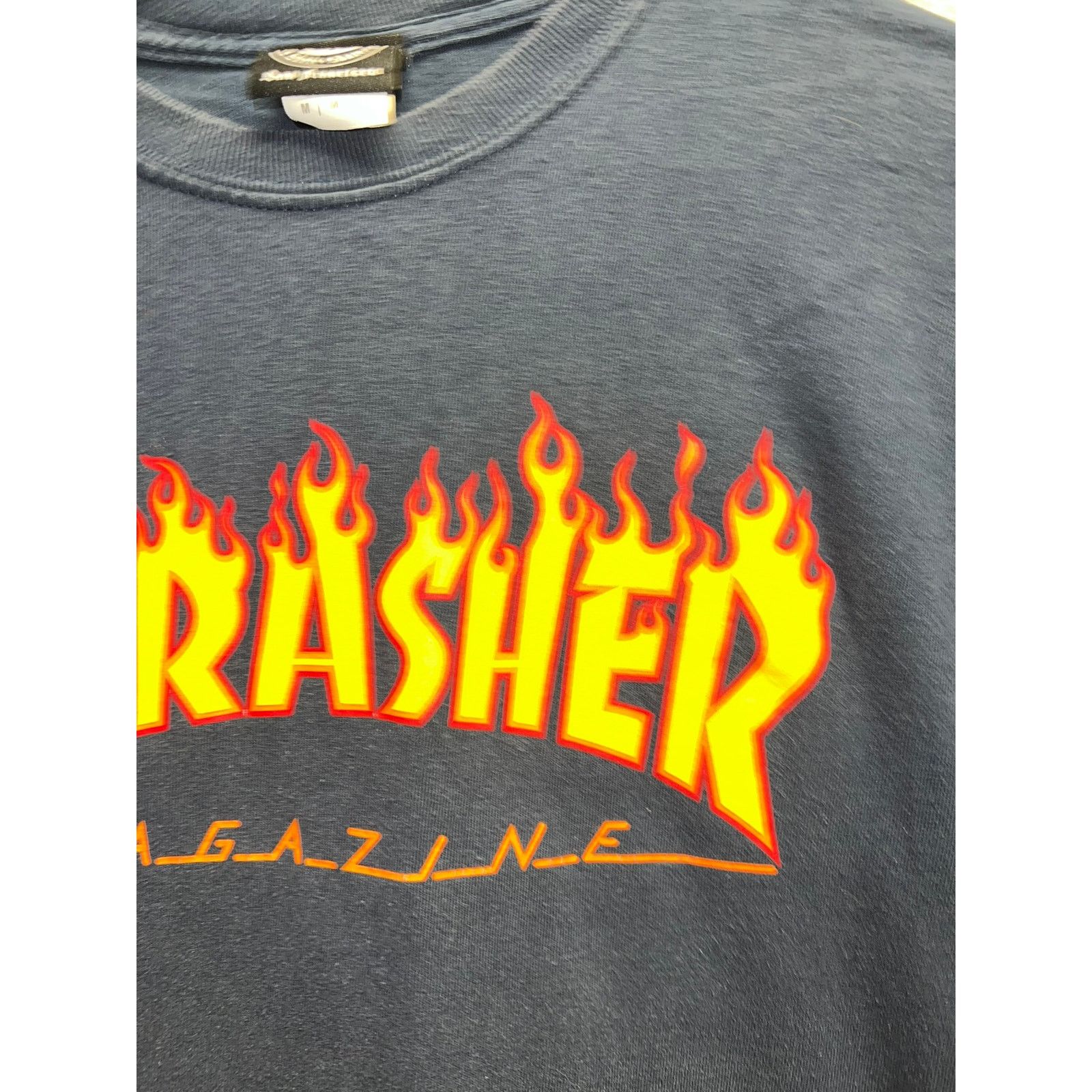 Thrasher Thrasher Magazine Shirt Blue Flames Logo Graphic Tee Medium Size US M / EU 48-50 / 2 - 4 Thumbnail