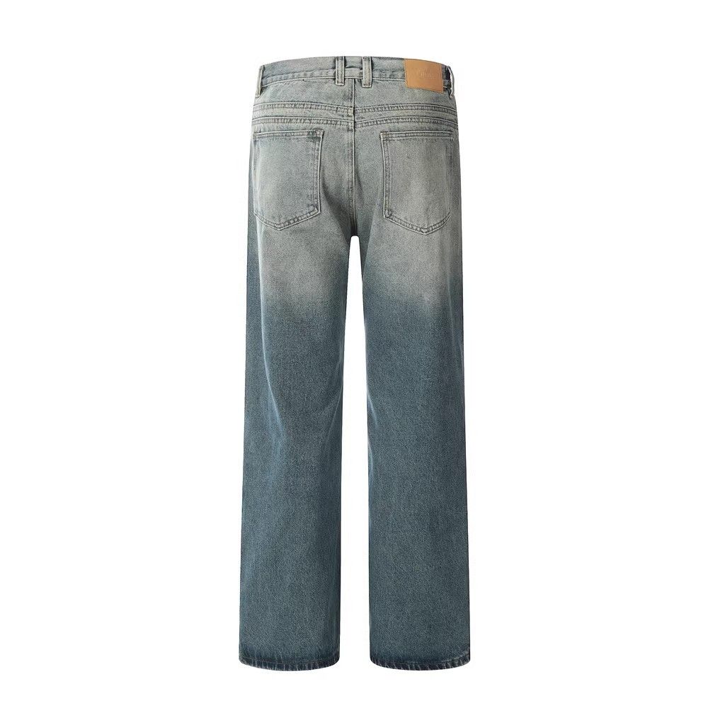Japanese Brand × Jean Trendy fashionable men's casual loose gradient washed jeans Size US 32 / EU 48 - 2 Thumbnail