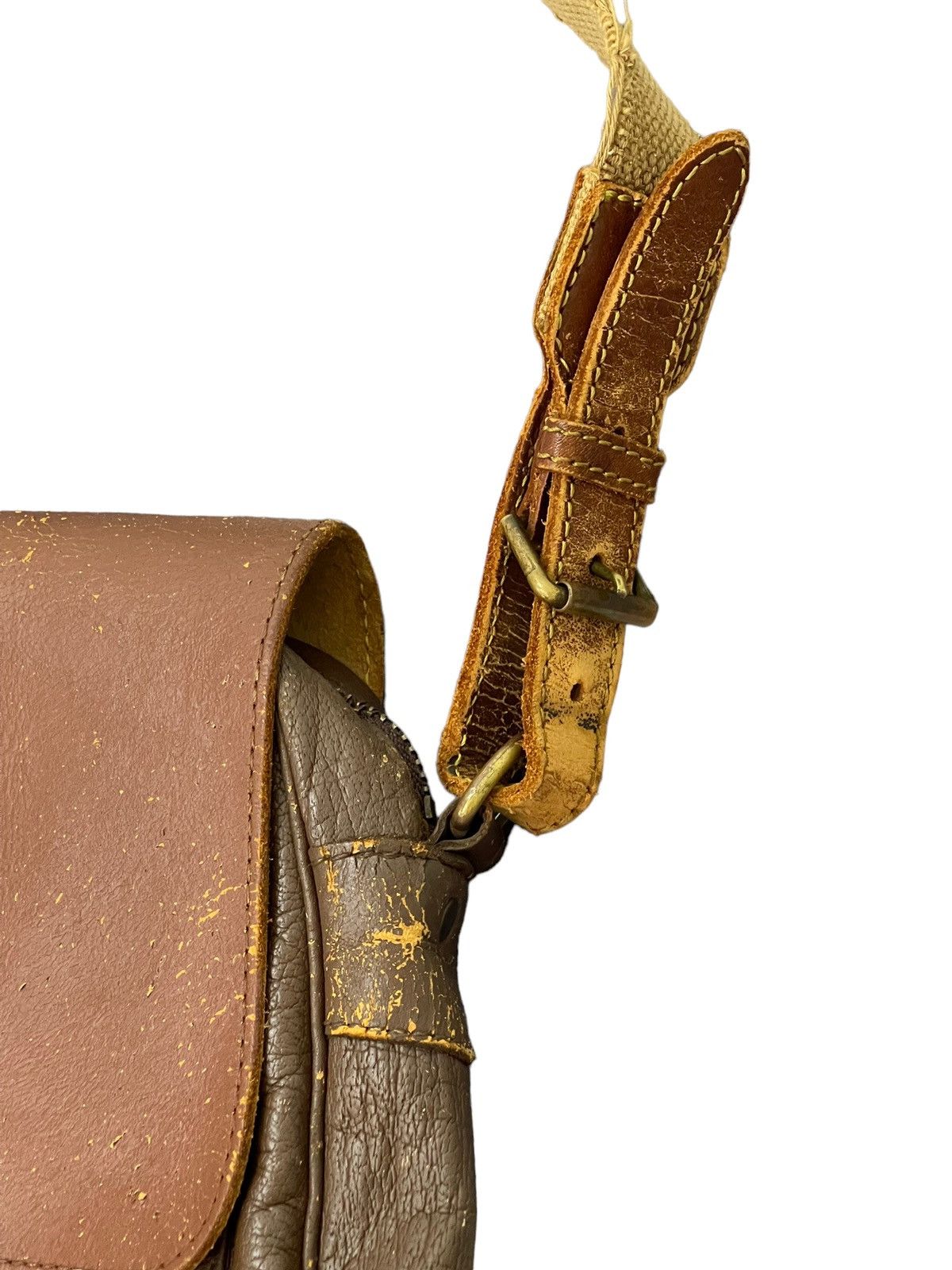 Japanese Brand Leather Hunting Bag Vtg Lfoncel Paris Patina Size ONE SIZE - 8 Thumbnail