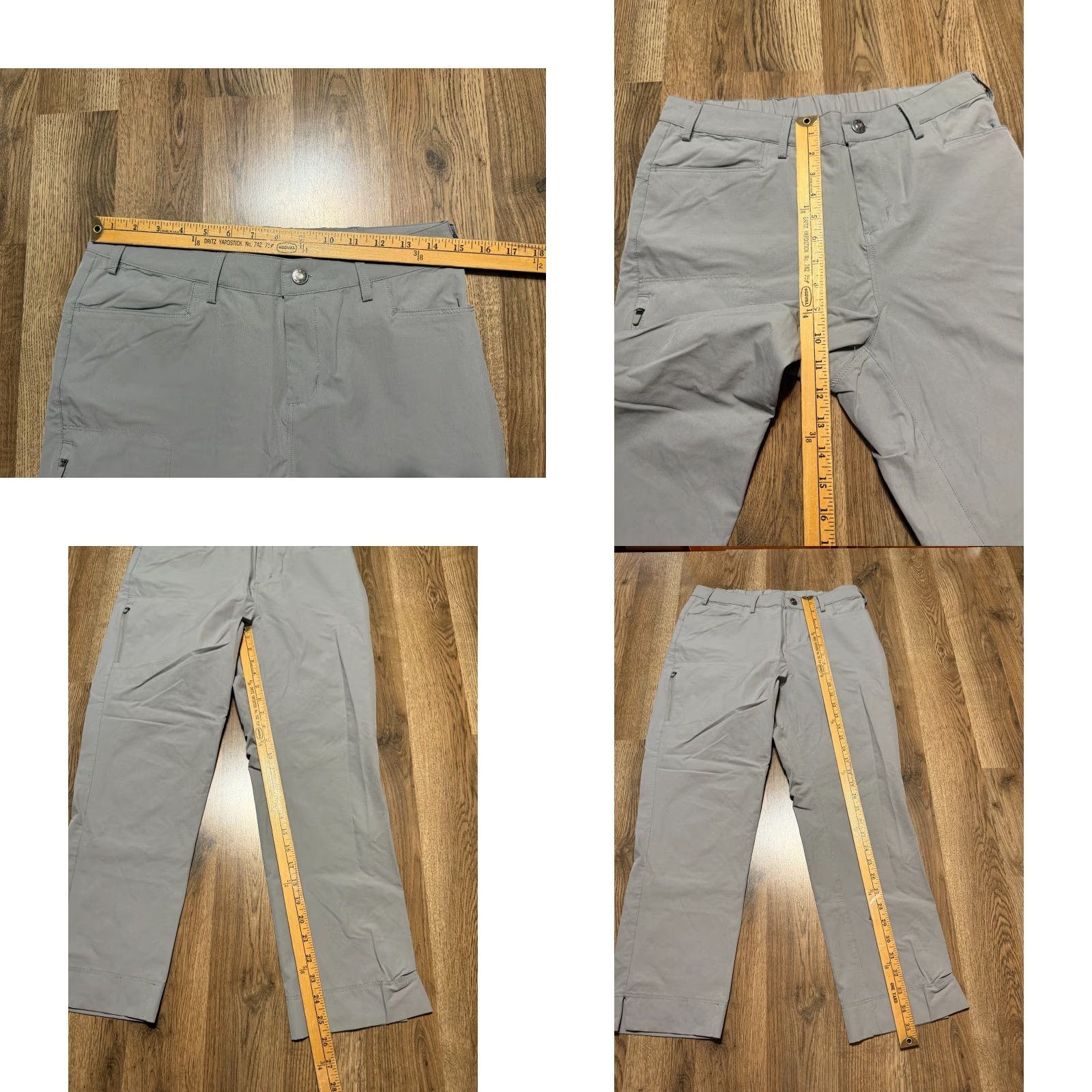 Vintage Willit Pants Women's Size M Gray Straight Leg Flat Front Pockets Dress Pants Mens? Size 32" / US 10 / IT 46 - 8 Thumbnail