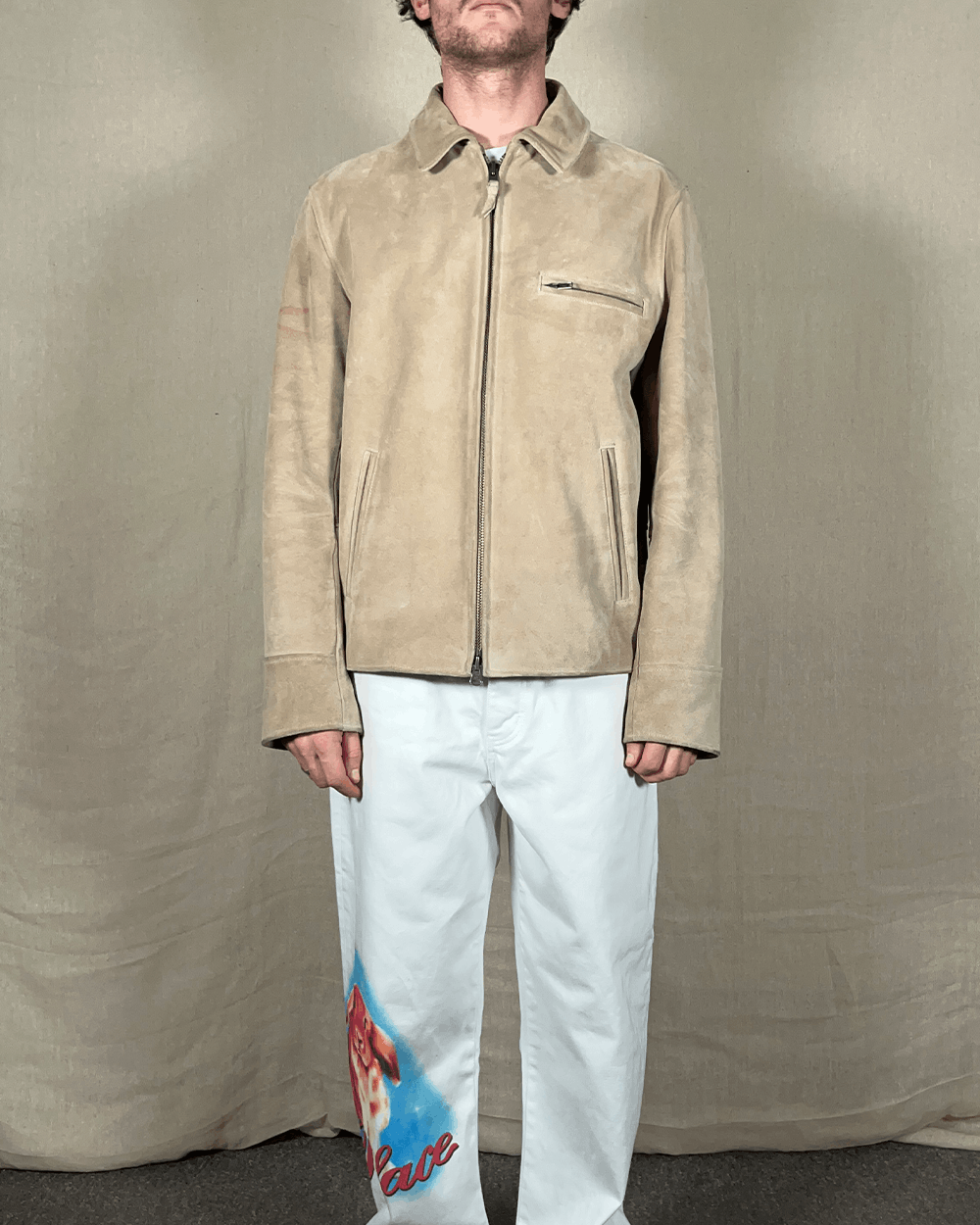 Golden Bear Golden Bear Heavy Weight ‘The Waterfront’ SZ L Suede Beige Size US L / EU 52-54 / 3 - 1 Thumbnail