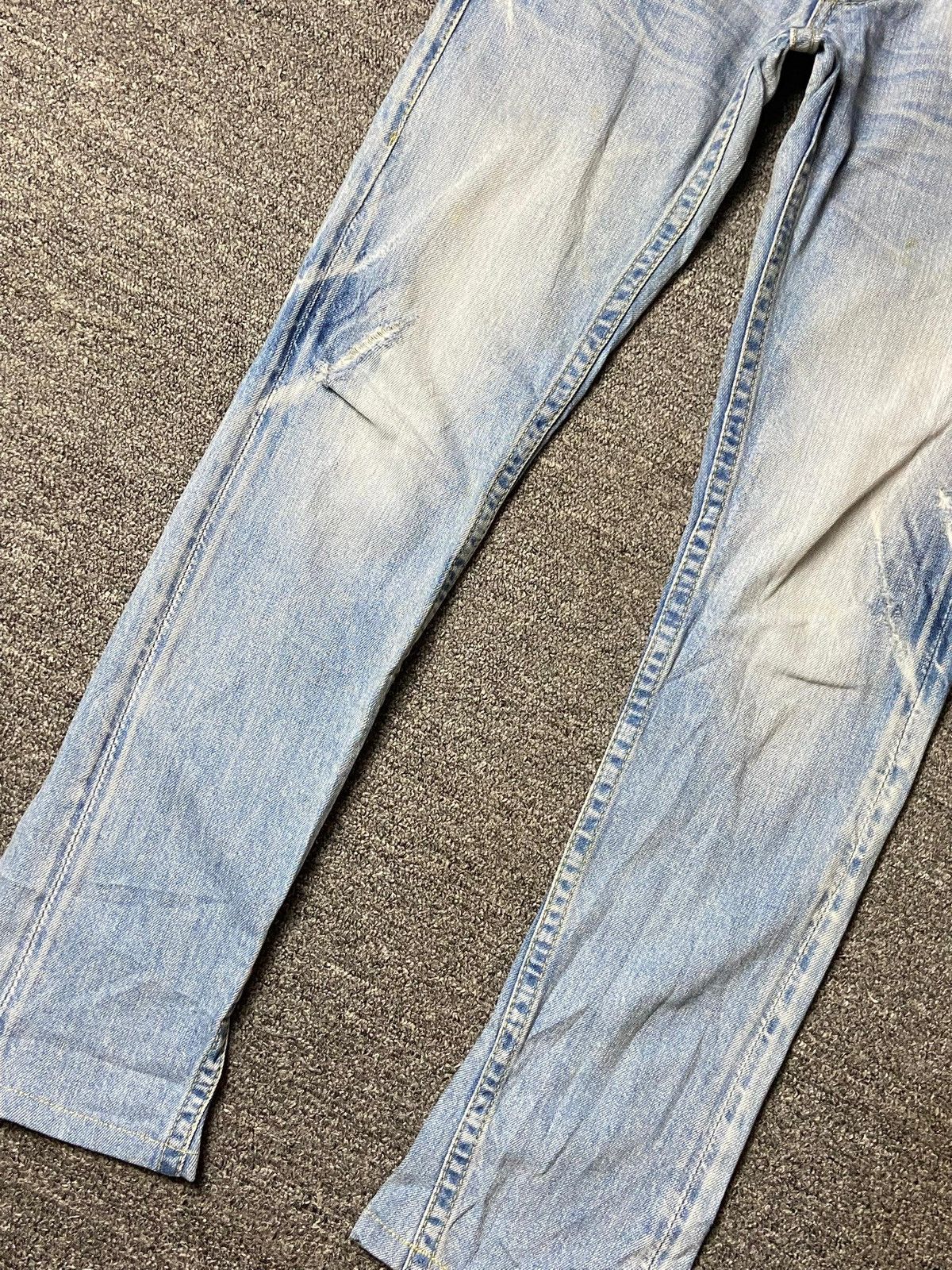 Japanese Brand Vintage Rodeo Crowns Slim Cut Denim Jeans (142) Size US 28 / EU 44 - 12 Thumbnail