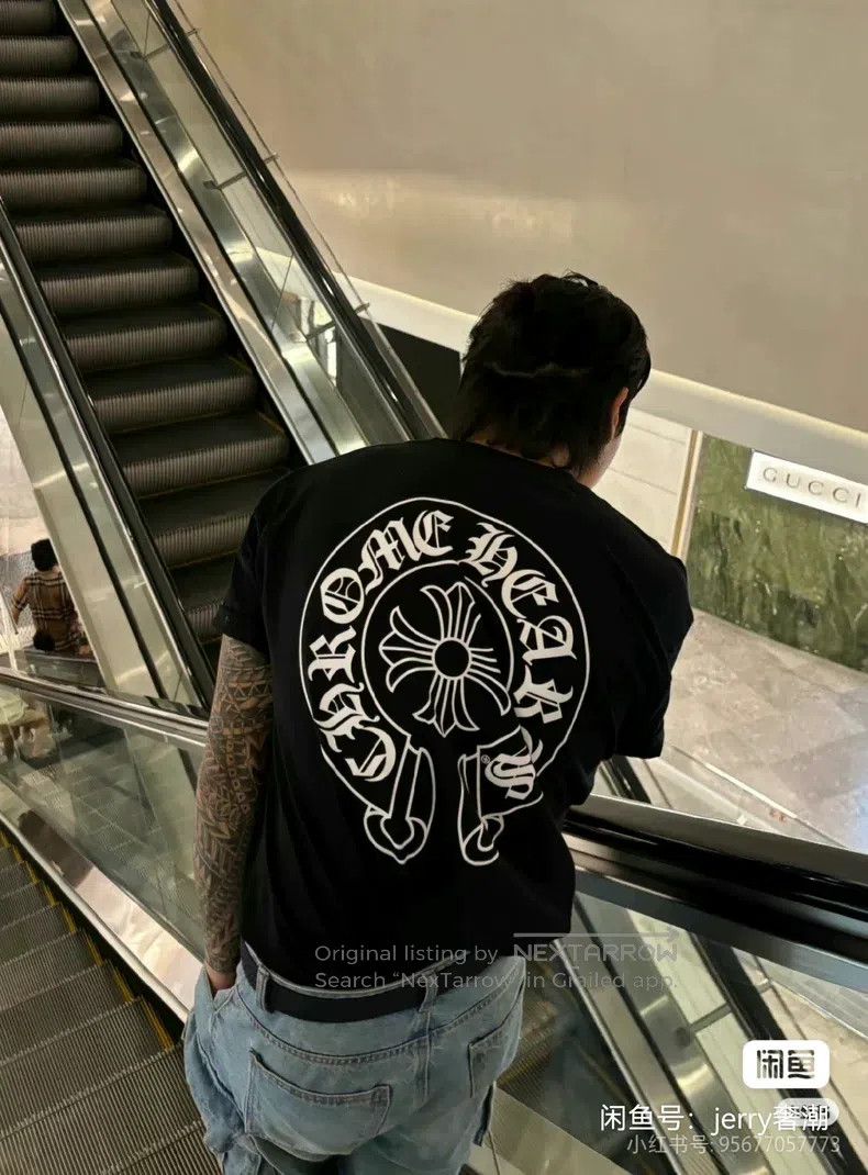 Chrome Hearts CHROME HEARTS Size L Black classic horseshoe short sleeves Size US L / EU 52-54 / 3 - 9 Thumbnail