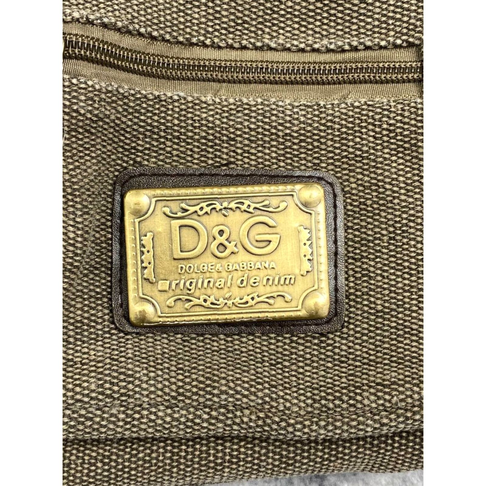 Dolce & Gabbana VINTAGE Dolce&Gabbana DG Logo Bag Shoulder Bag Brown Leather Canvas Medium Women Size ONE SIZE - 3 Thumbnail