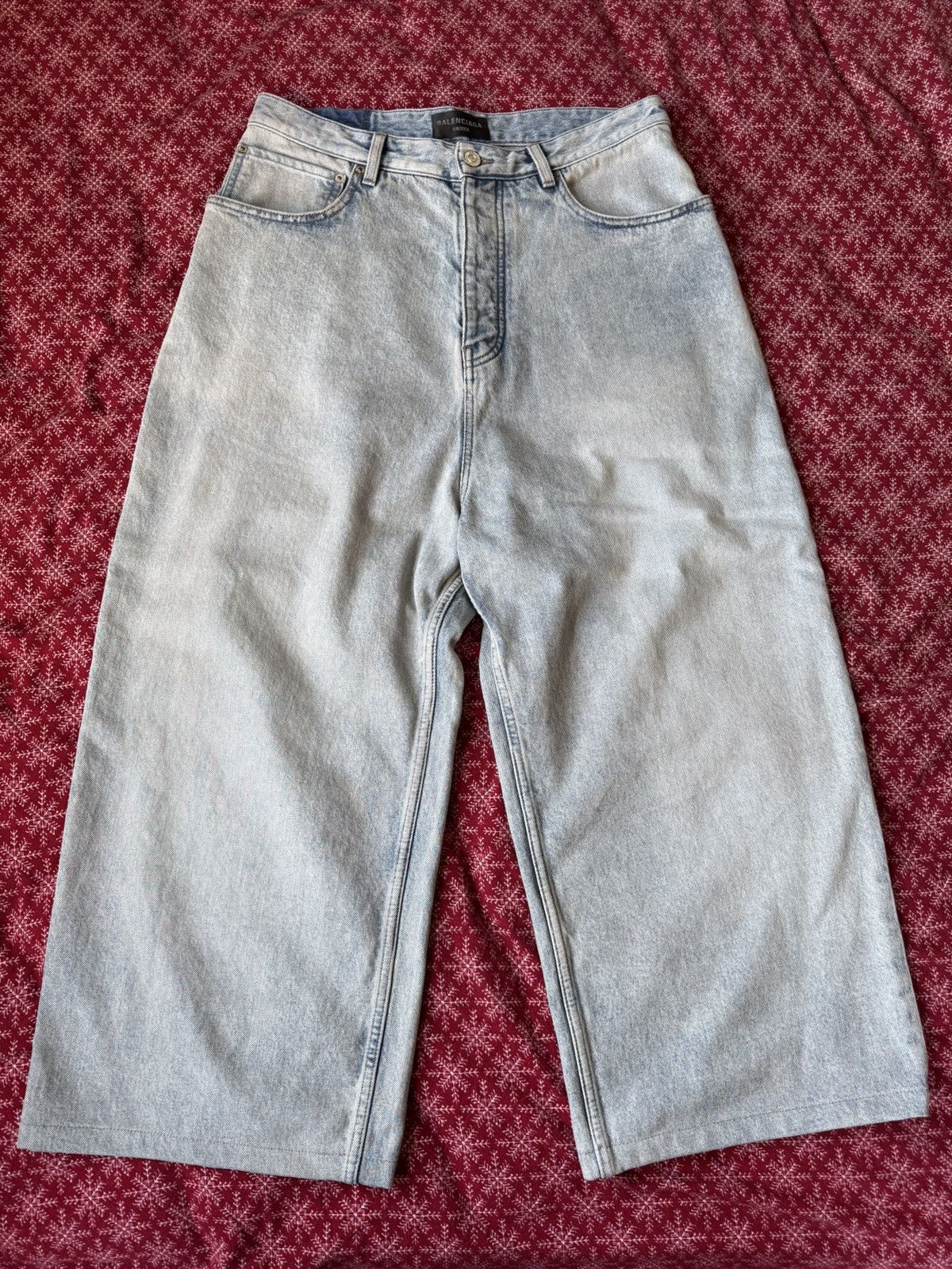 Balenciaga Balenciaga Baggy Denim Light Blue Wash Size US 32 / EU 48 - 1 Thumbnail