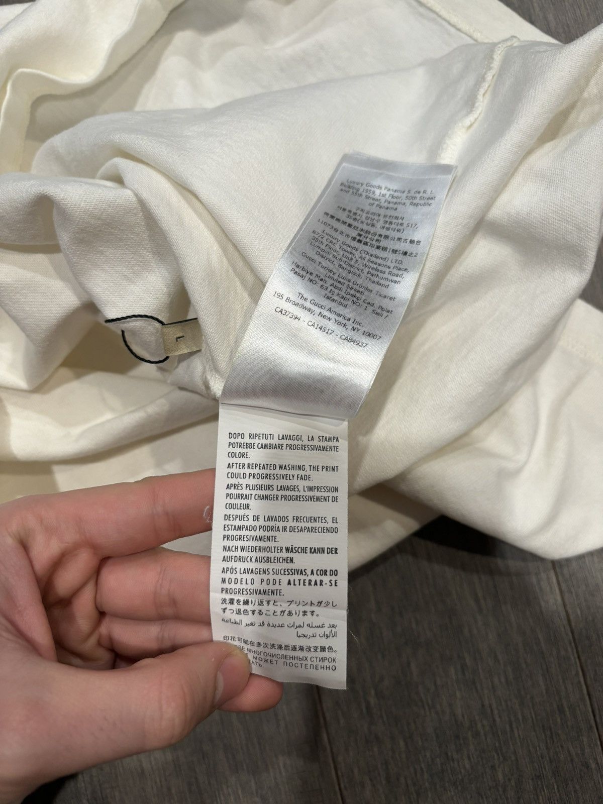 Gucci Gucci Cream T Shirt Large Size US L / EU 52-54 / 3 - 6 Thumbnail