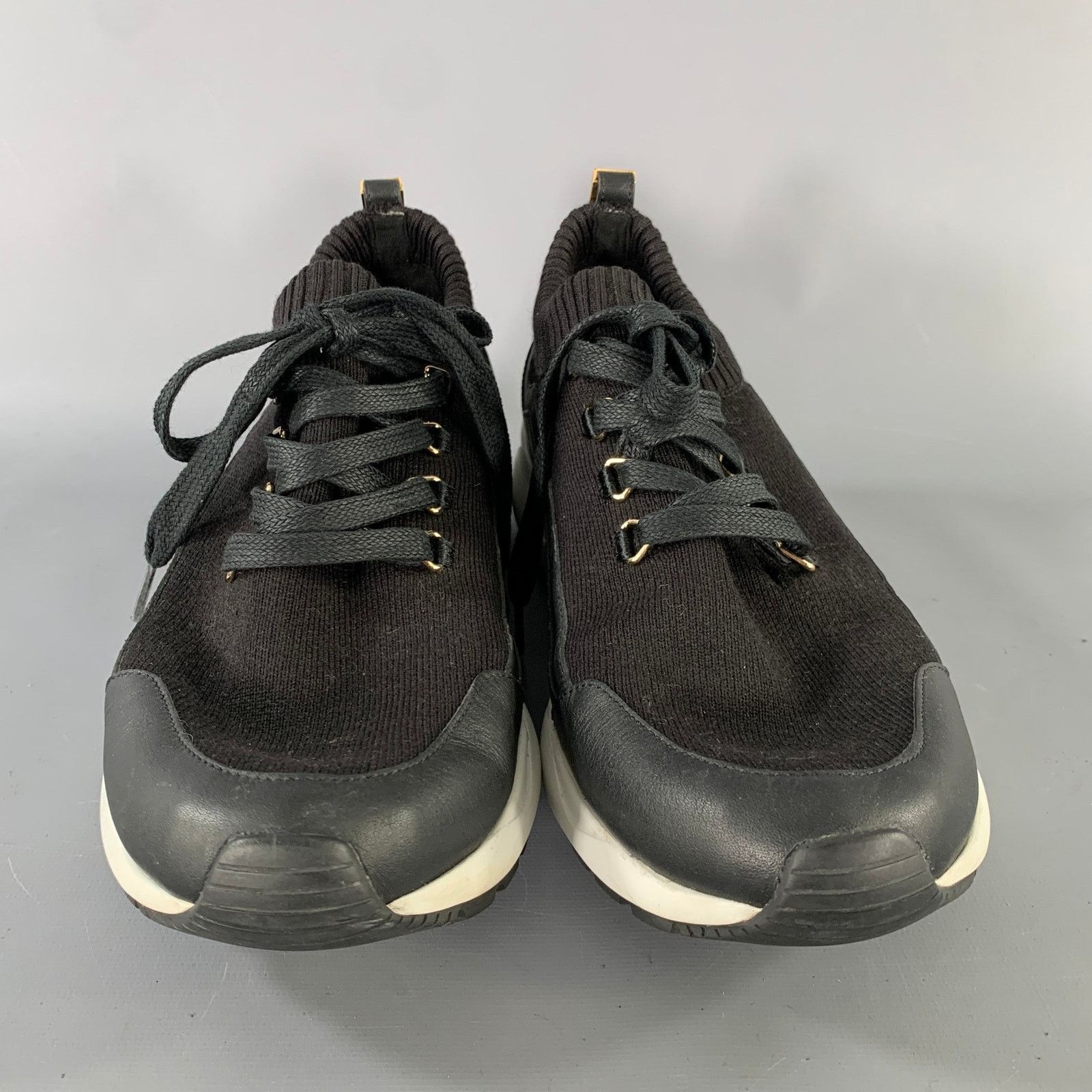 Buscemi BUSCEMI Size 11 Black Knit Lace Up Lace Up Shoes Size US 11 / IT 41 - 4 Thumbnail