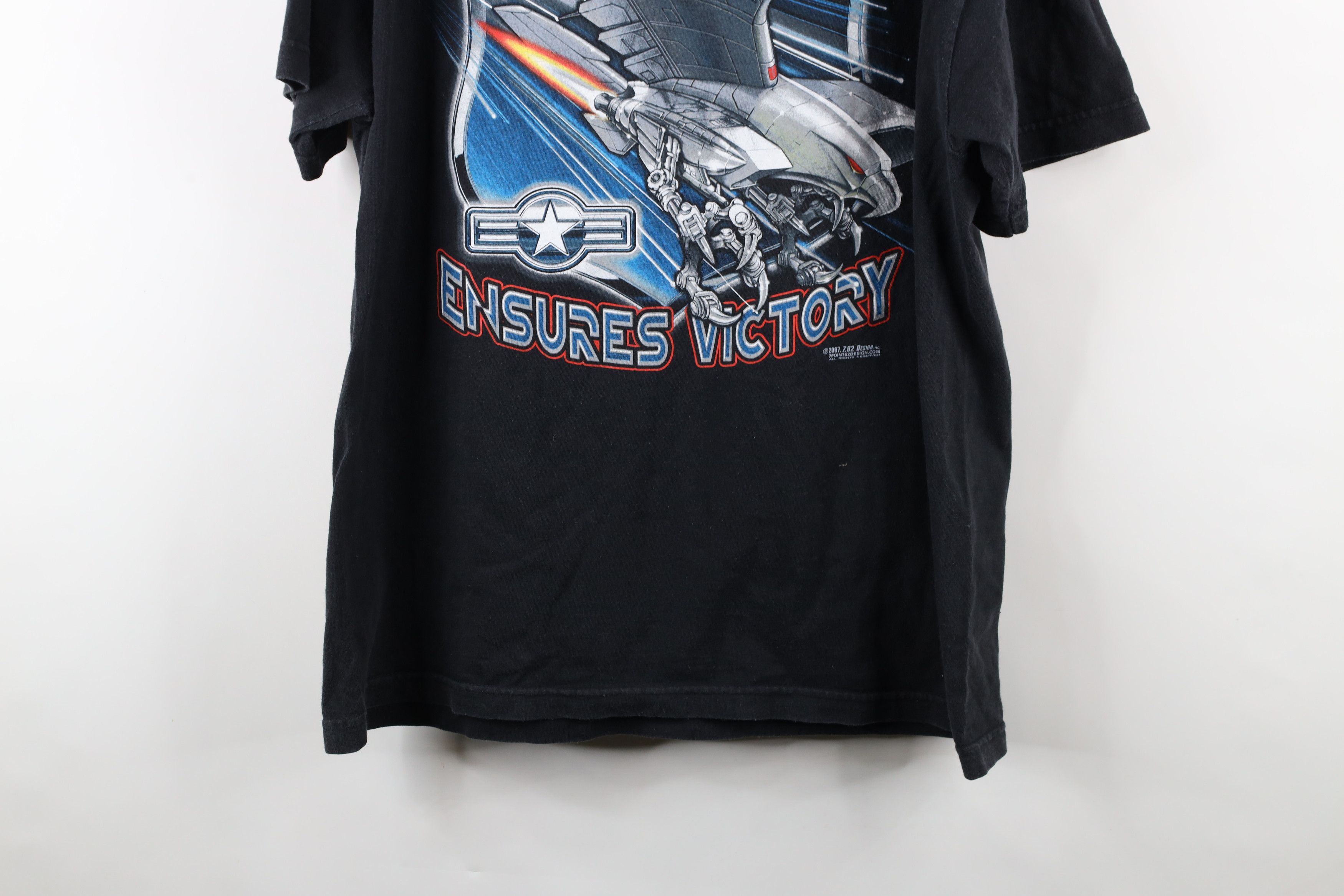 Vintage Vintage Y2K 2007 United States Air Force Jet Plane T-Shirt Size US XL / EU 56 / 4 - 14 Thumbnail