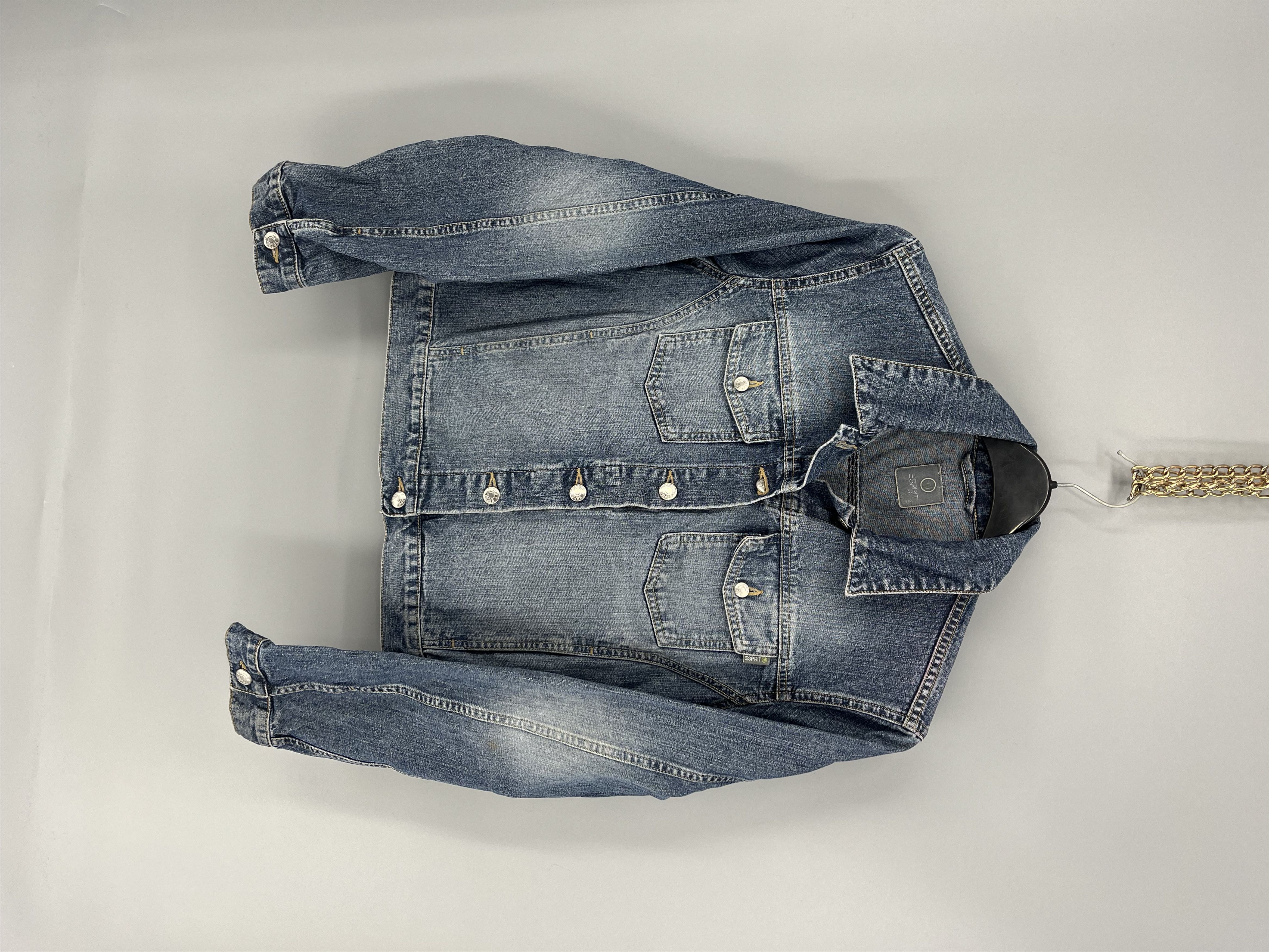 Vintage Vintage 90s Women’s Dragon Denim Jacket Size L Size L / US 10 / IT 46 - 1 Thumbnail