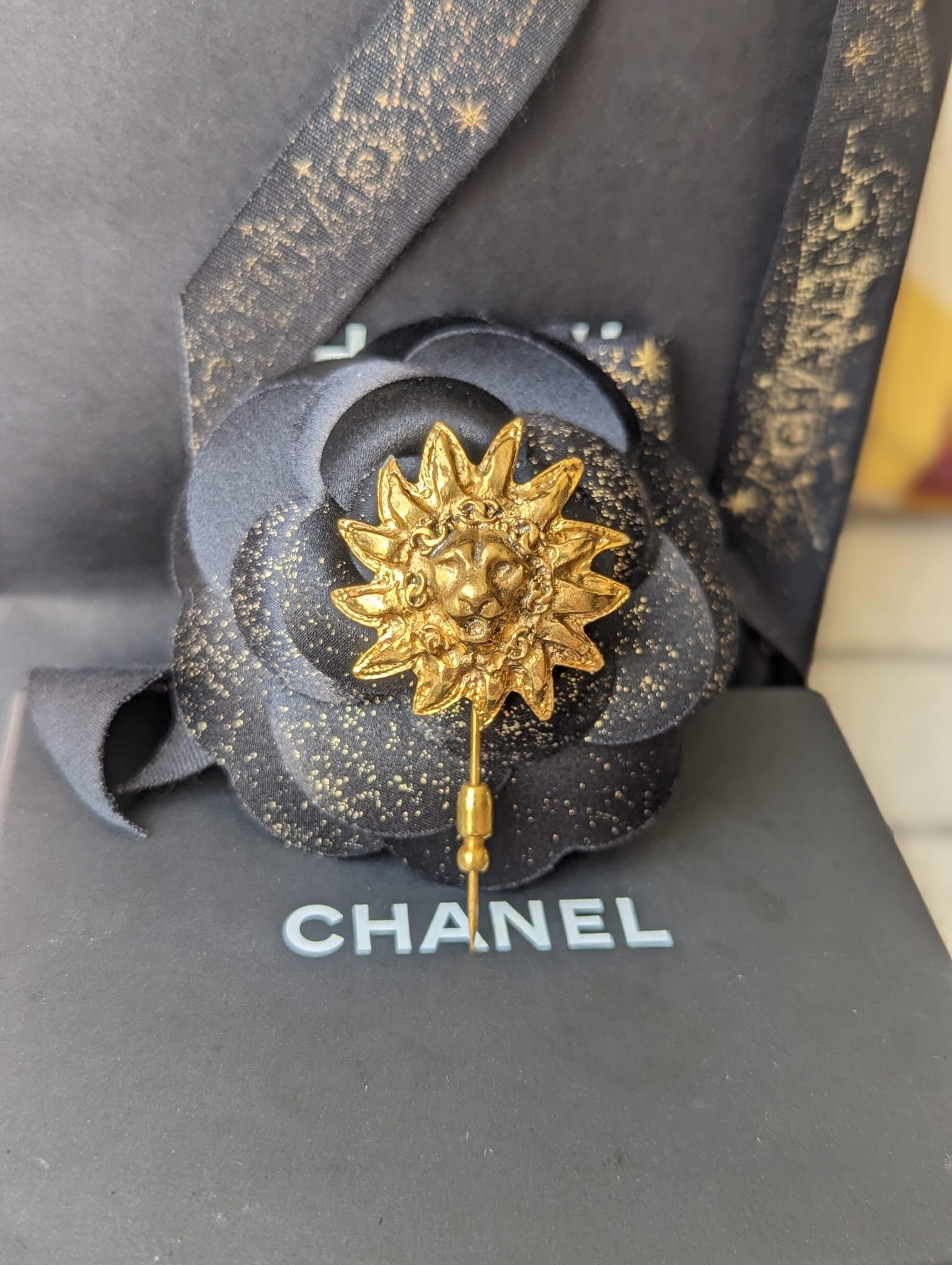 Chanel Chanel CC Logo Vintage Lion Brooch Pin RARE with box Size ONE SIZE - 1 Thumbnail