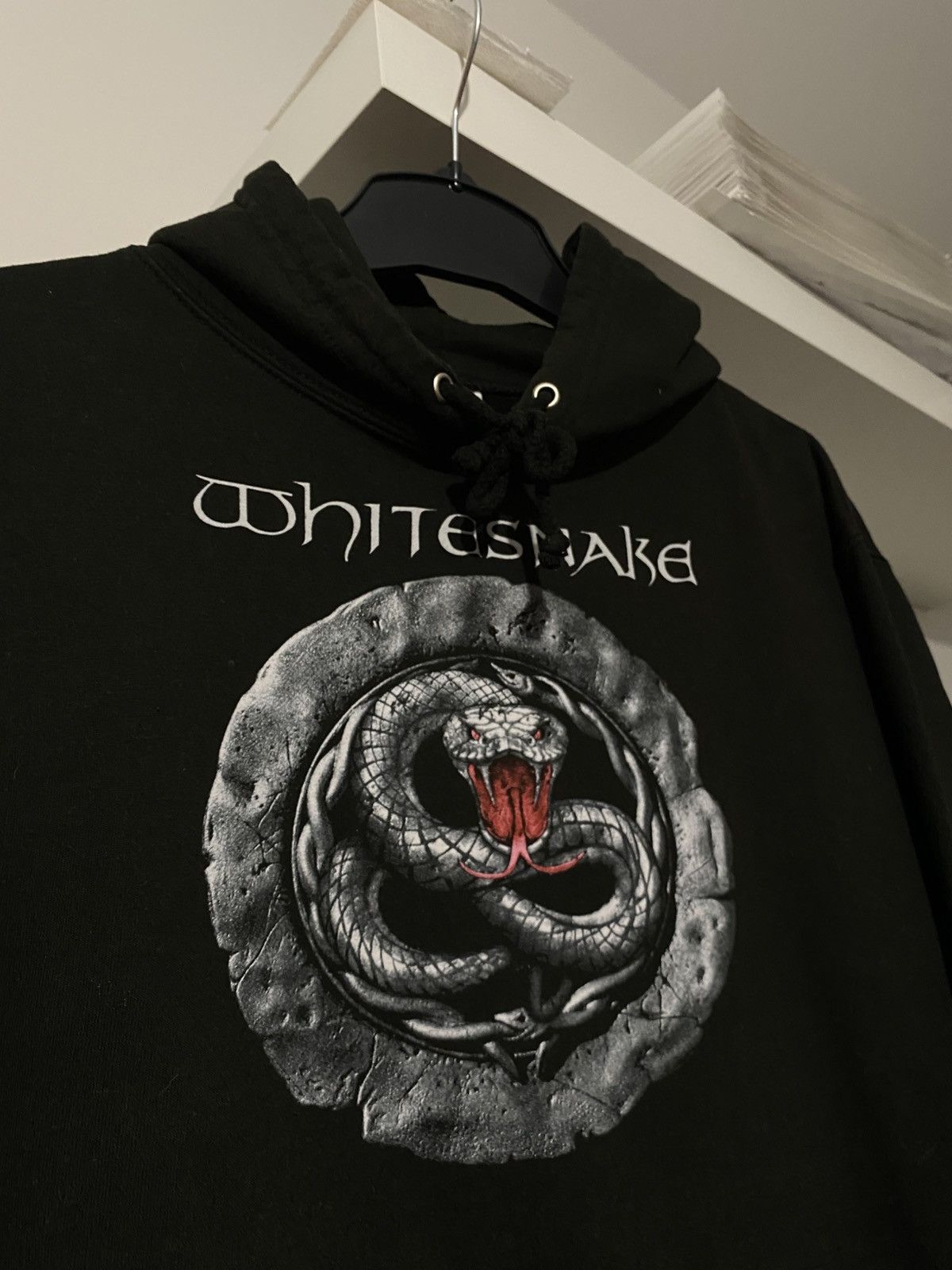 Band Tees × Vintage Whitesnake Vintage Hoodie Uroboros M Death Metal y2k grunge Size US M / EU 48-50 / 2 - 4 Thumbnail
