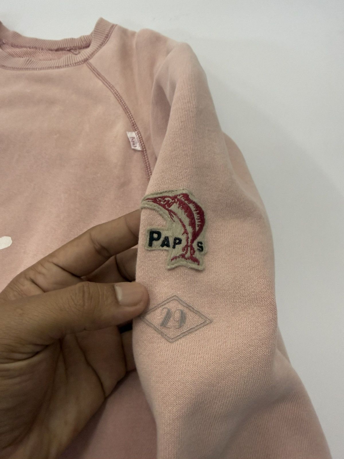 Japanese Brand 🔥 PAPAS MANIERE DE HEMING JAPAN SPELLOUT BIGLOGO SWEATSHIRT Size US L / EU 52-54 / 3 - 8 Thumbnail