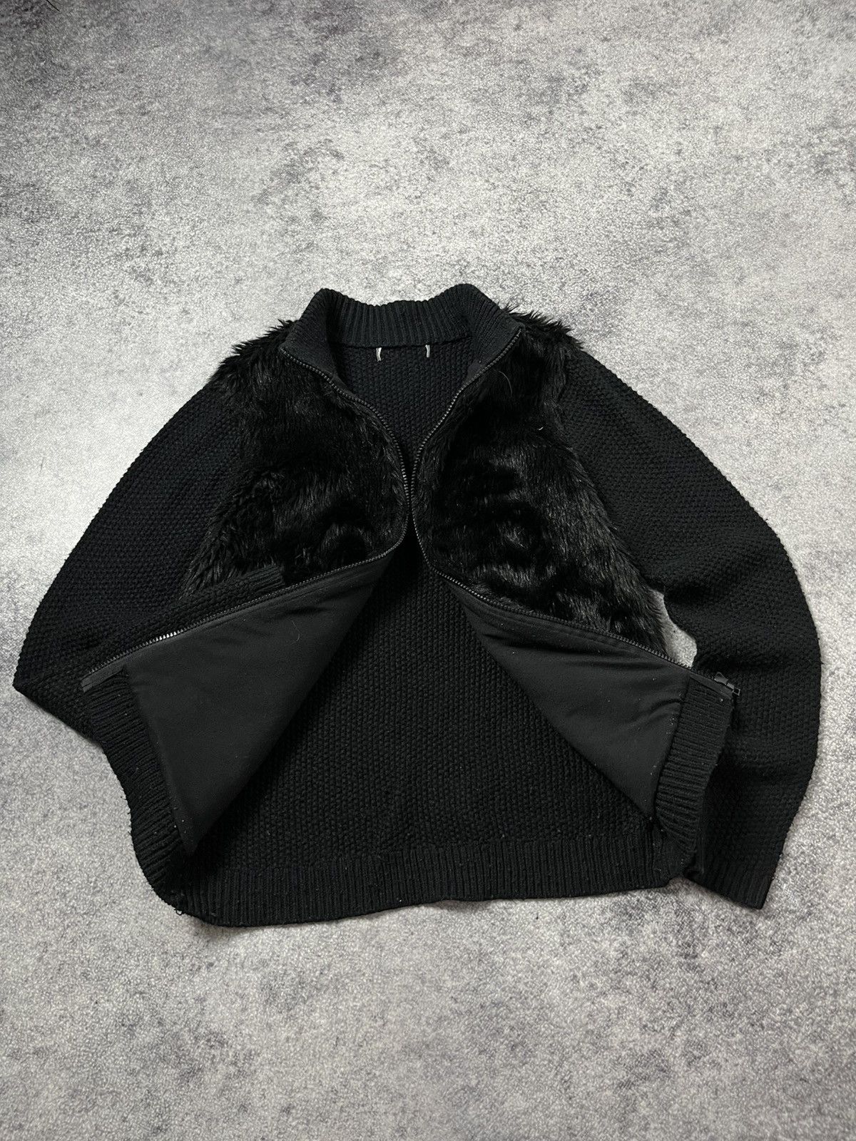 Hysteric Glamour 🔥FAUX FUR HYSTERIC GLAMOUR VIBE CROPPED ZIP SWEATER JACKET Size US M / EU 48-50 / 2 - 14 Thumbnail