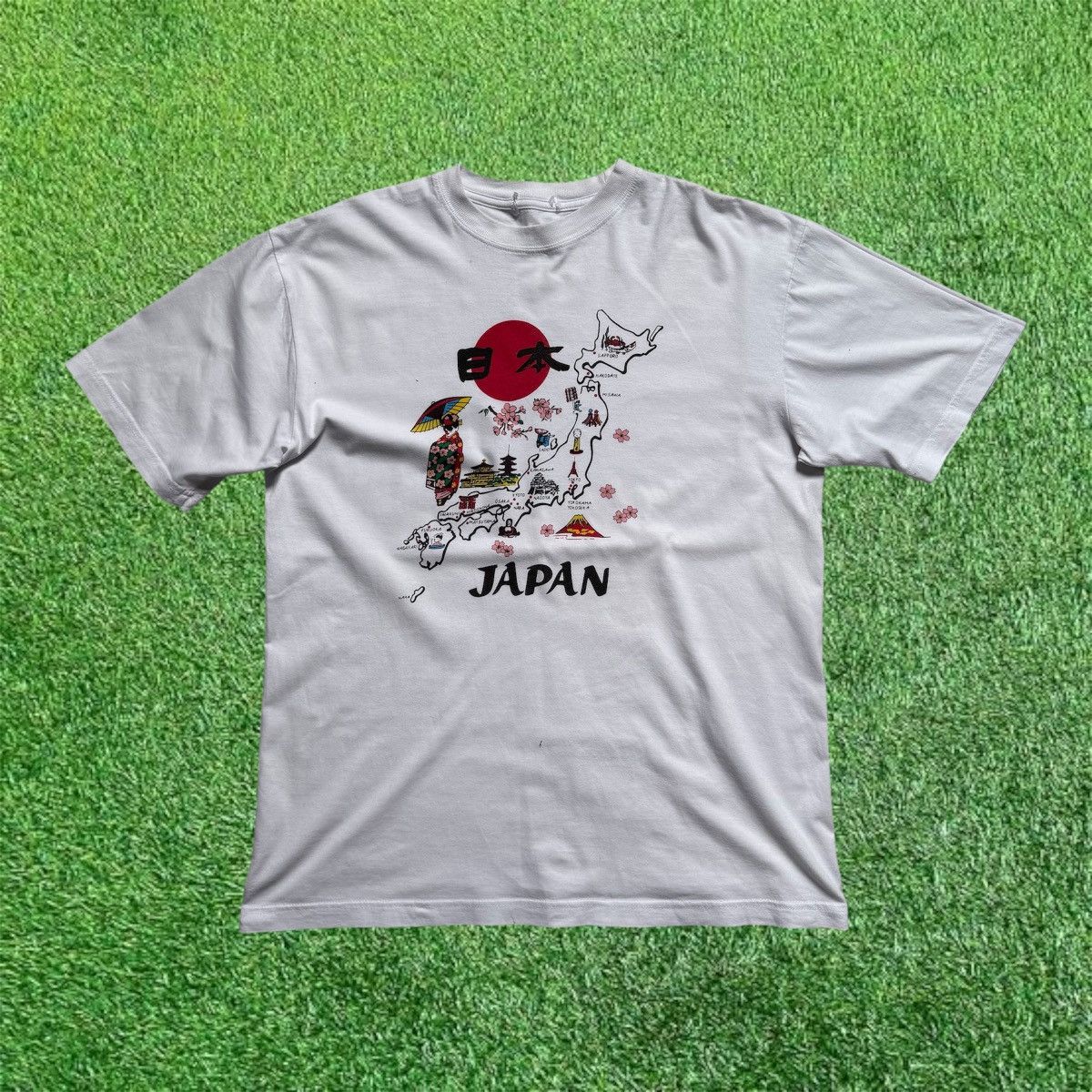 Japanese Brand Vintage Y2K Japan Cultural Map Tee Size US M / EU 48-50 / 2 - 1 Thumbnail
